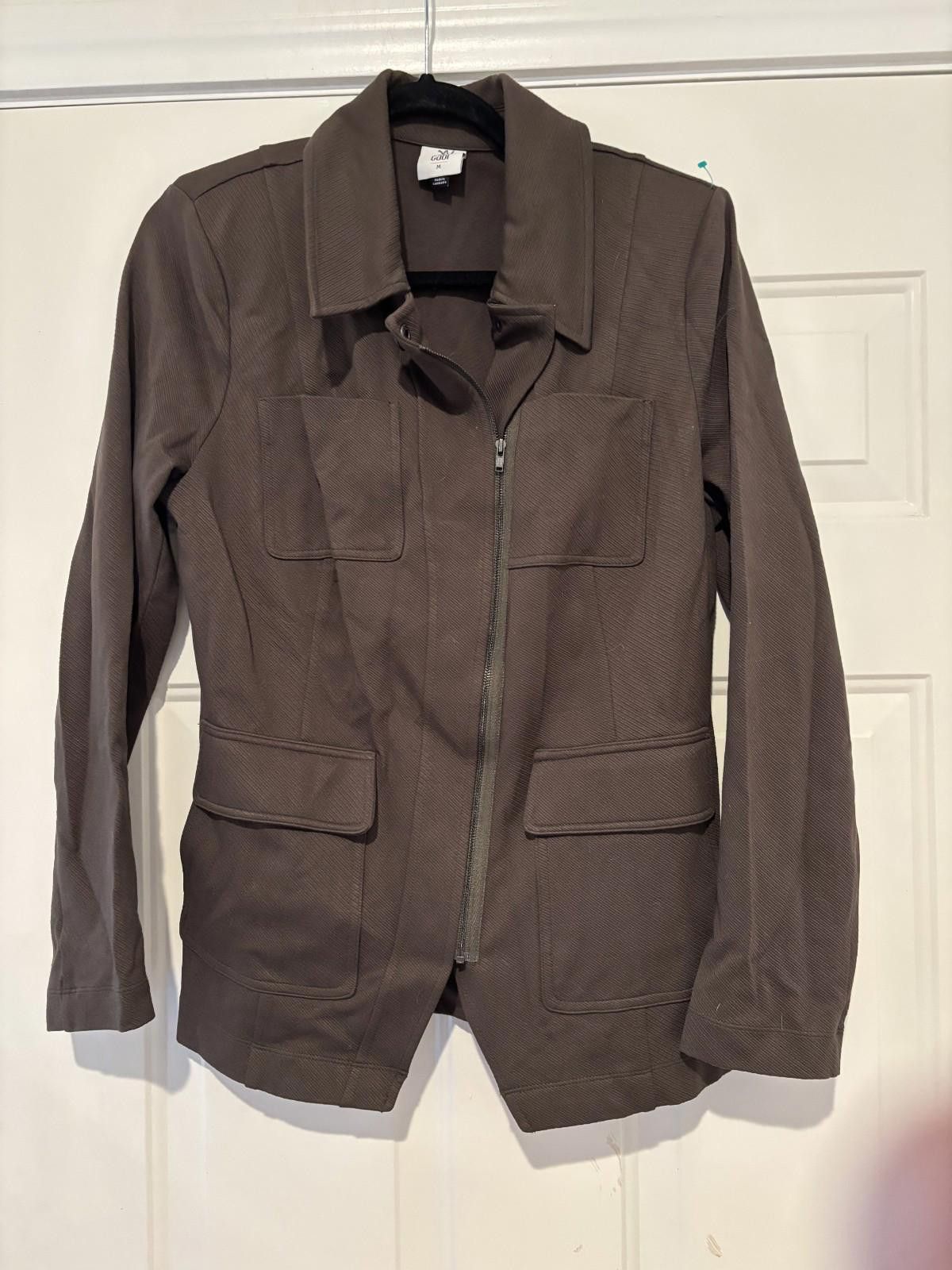 Designer Women's Cabi choclolate brown sz M blazer #625 Size M / US 6-8 / IT 42-44 - 1 Thumbnail
