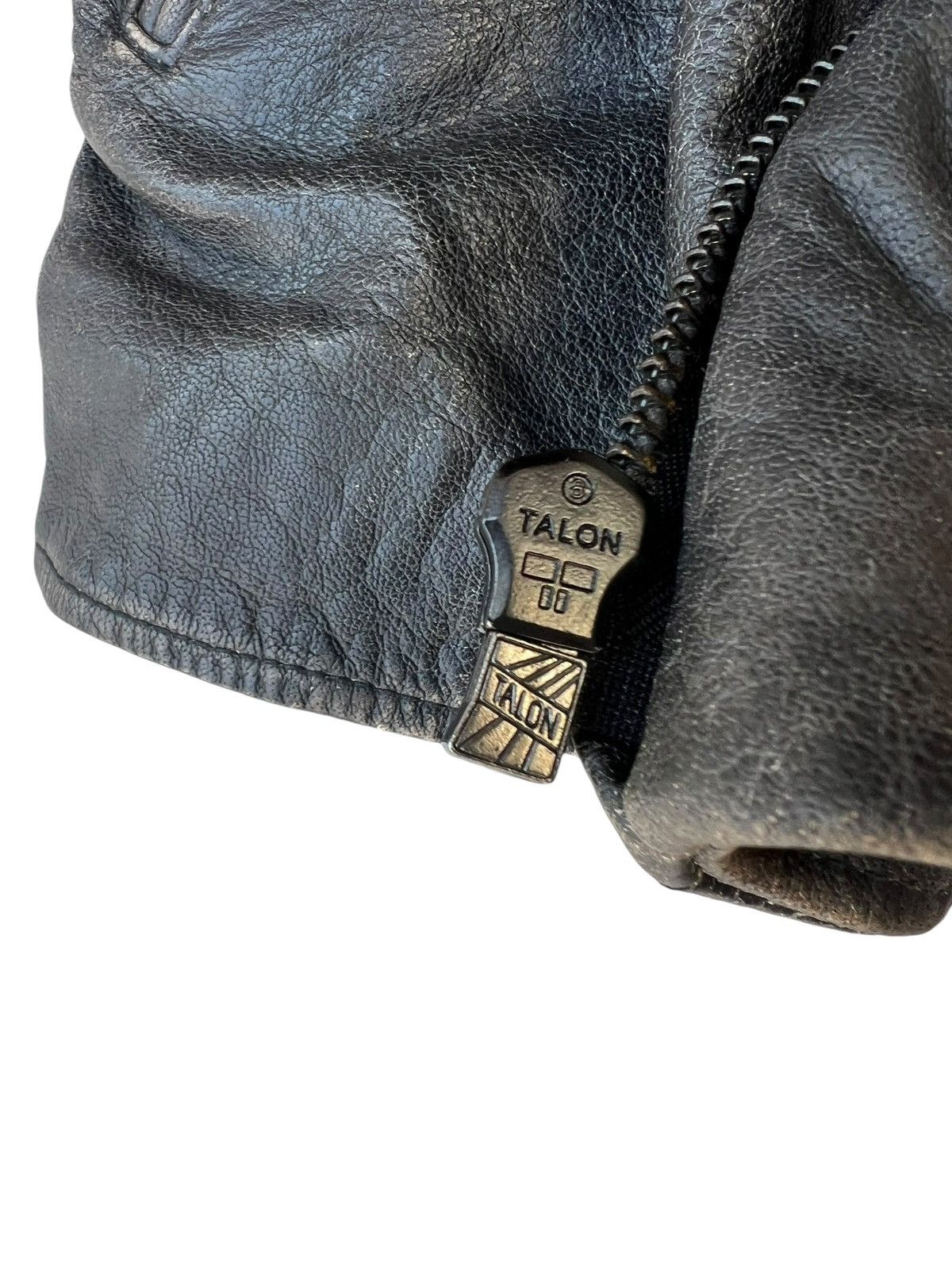 Levi's Levi’s Talon Patina Black Leather Double Collar Biker Jacket Size US M / EU 48-50 / 2 - 13 Thumbnail
