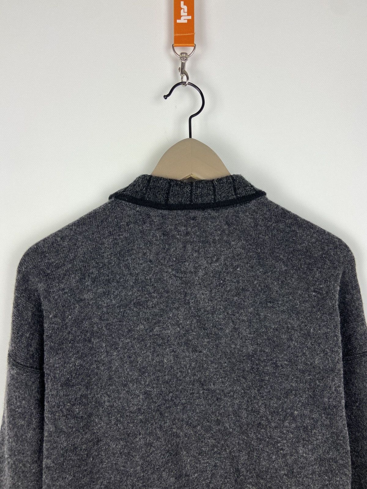 Carlo Colucci Vintage Carlo Colucci Sport 1/2 Zip Gray Polo Wool Sweater Size US XL / EU 56 / 4 - 15 Thumbnail