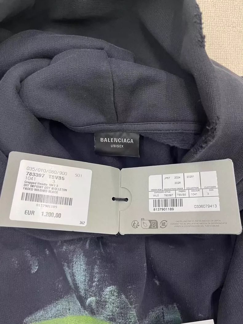 Balenciaga Balenciaga Casual hooded fashion sweatshirt Size US S / EU 44-46 / 1 - 4 Thumbnail