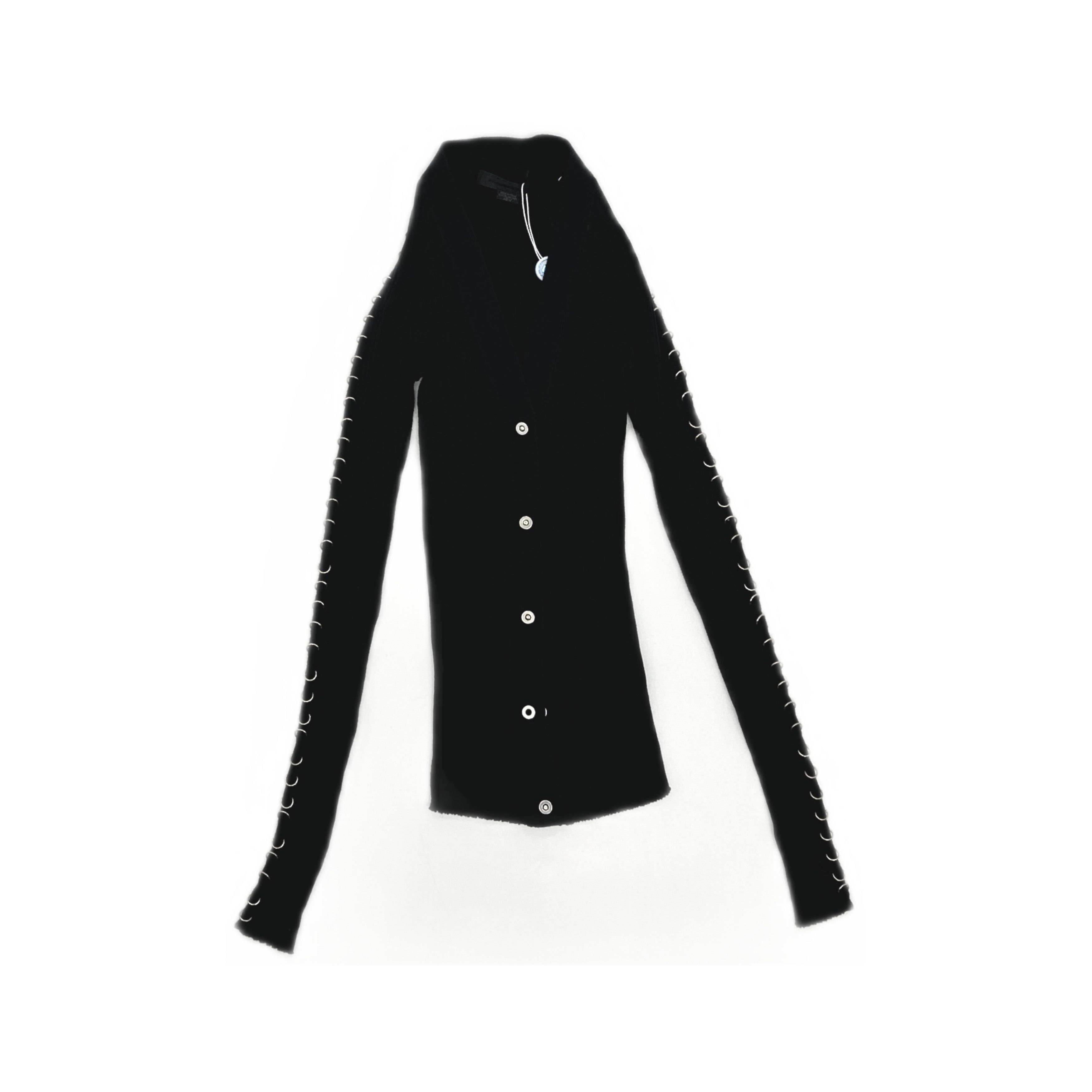 Alexander Wang Alexander Wang Ribbed Ring Detail Cardigan XS Size XS / US 0-2 / IT 36-38 - 1 Thumbnail