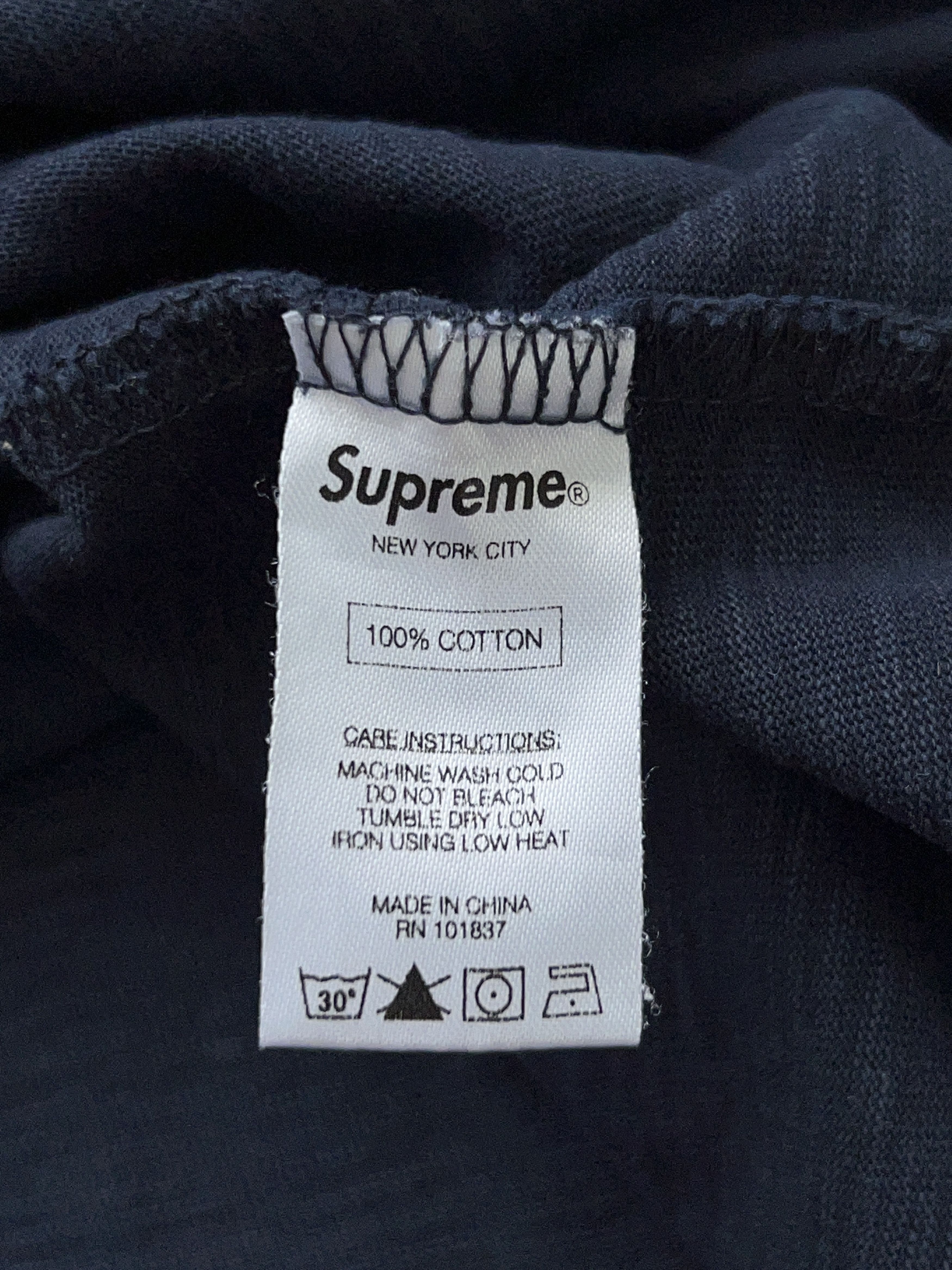 Supreme Supreme Pocket Long Sleeve Shirt Pullover Navy Blue Cotton L Size US M / EU 48-50 / 2 - 10 Thumbnail