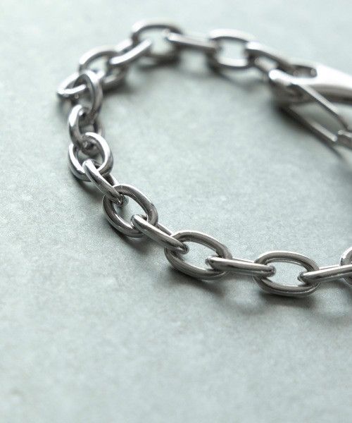 Number (N)ine NUMBER NINE LOGO PLATE HOLE CHAIN BRACELET Size ONE SIZE - 6 Thumbnail