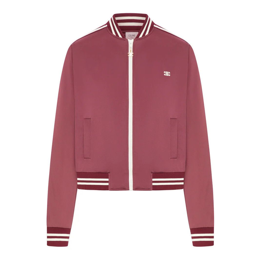 Celine CELINE Pink/Ecru Triomphe Teddy Jacket New & Authentic (Wome Size M / US 6-8 / IT 42-44 - 1 Thumbnail