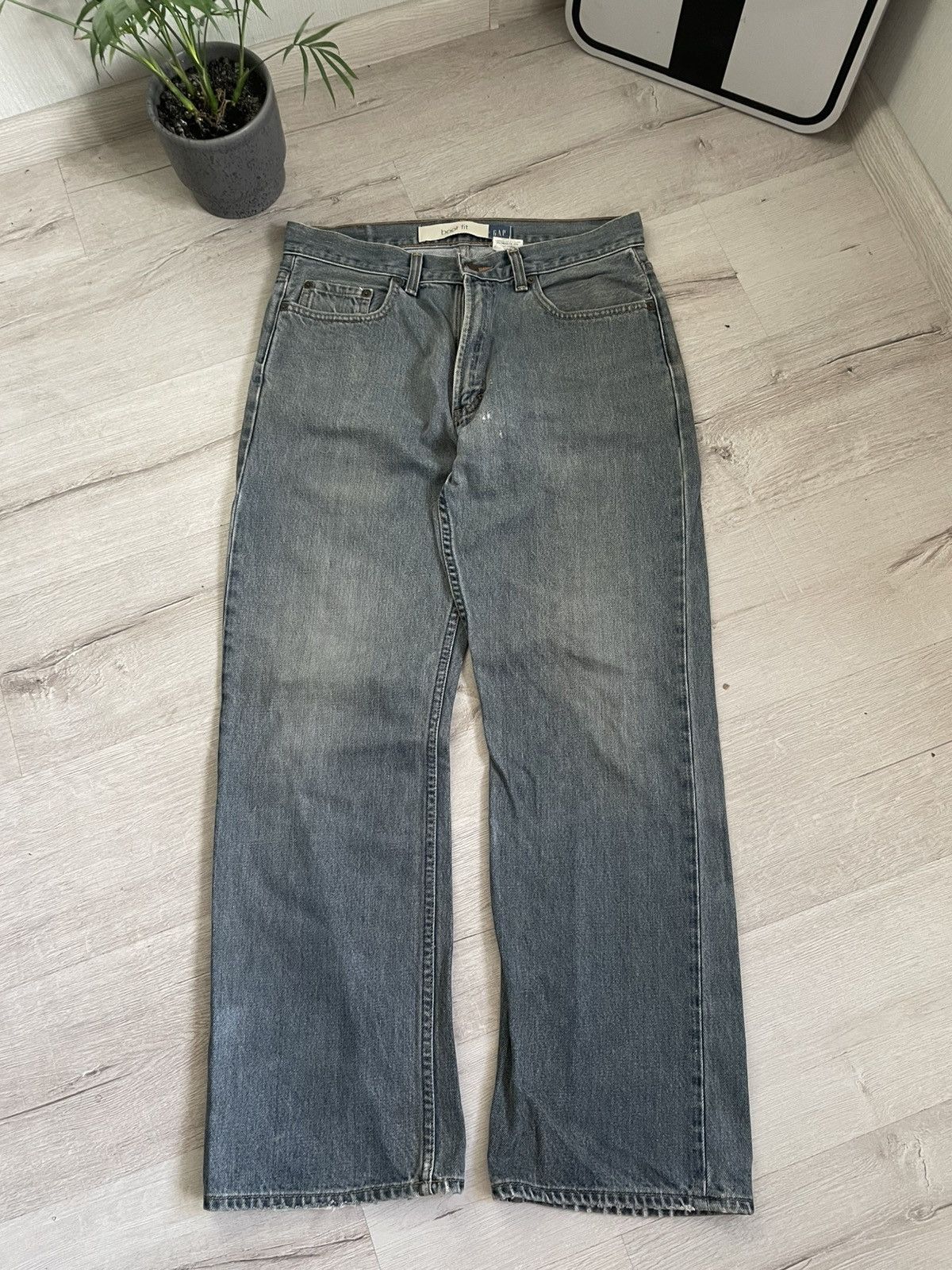 Gap Vintage Washed Gap Jeans Baggy Boot Cut Fit Grunge Y2k Opium Size US 33 - 4 Thumbnail