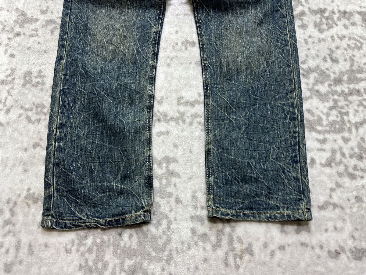 Hysteric Glamour Vintage Pretty Green Design Double Waist Distressed Denim Size US 30 / EU 46 - 7 Thumbnail
