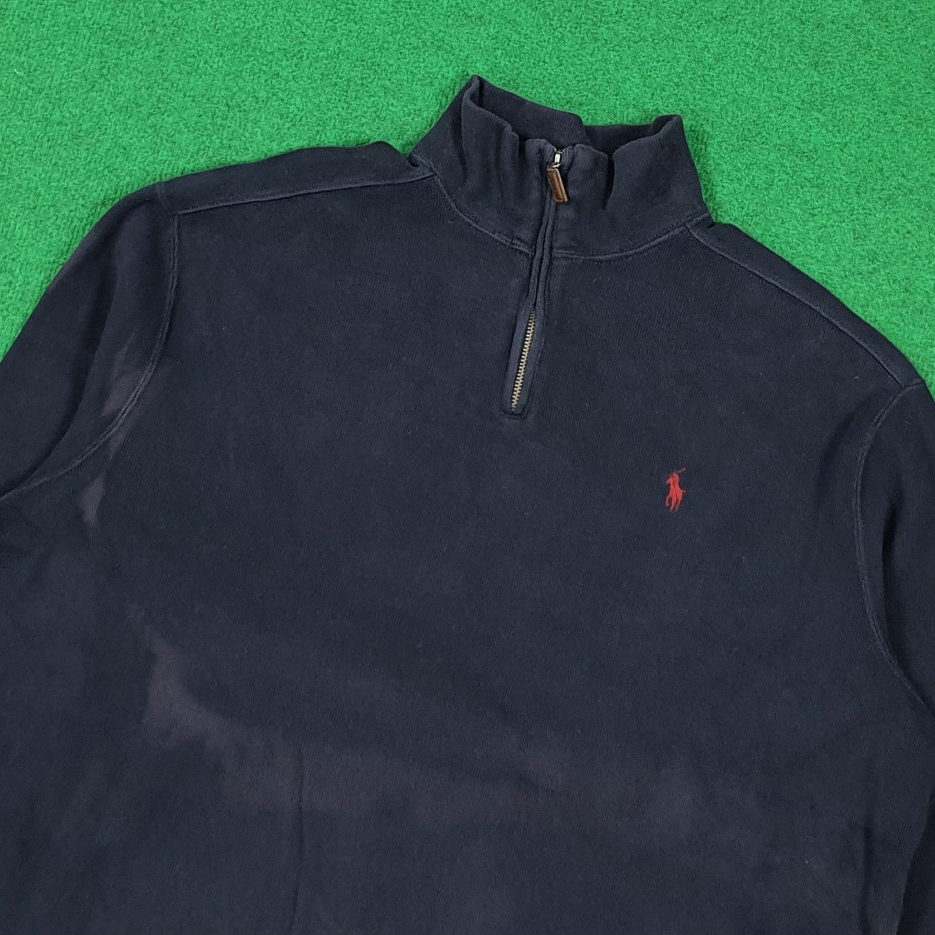 Polo Ralph Lauren Vintage Polo Ralph Lauren Quarter Zip Sweatshirt C288N24 Size US XL / EU 56 / 4 - 2 Thumbnail