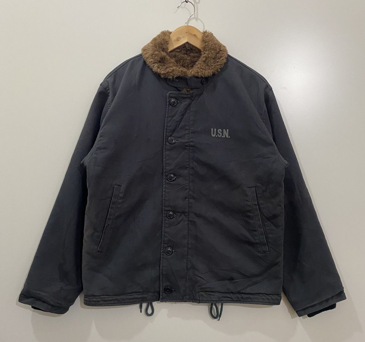 Vintage U.S. Navy (USN) N-1 Deck Jacket Size US L / EU 52-54 / 3 - 1 Thumbnail