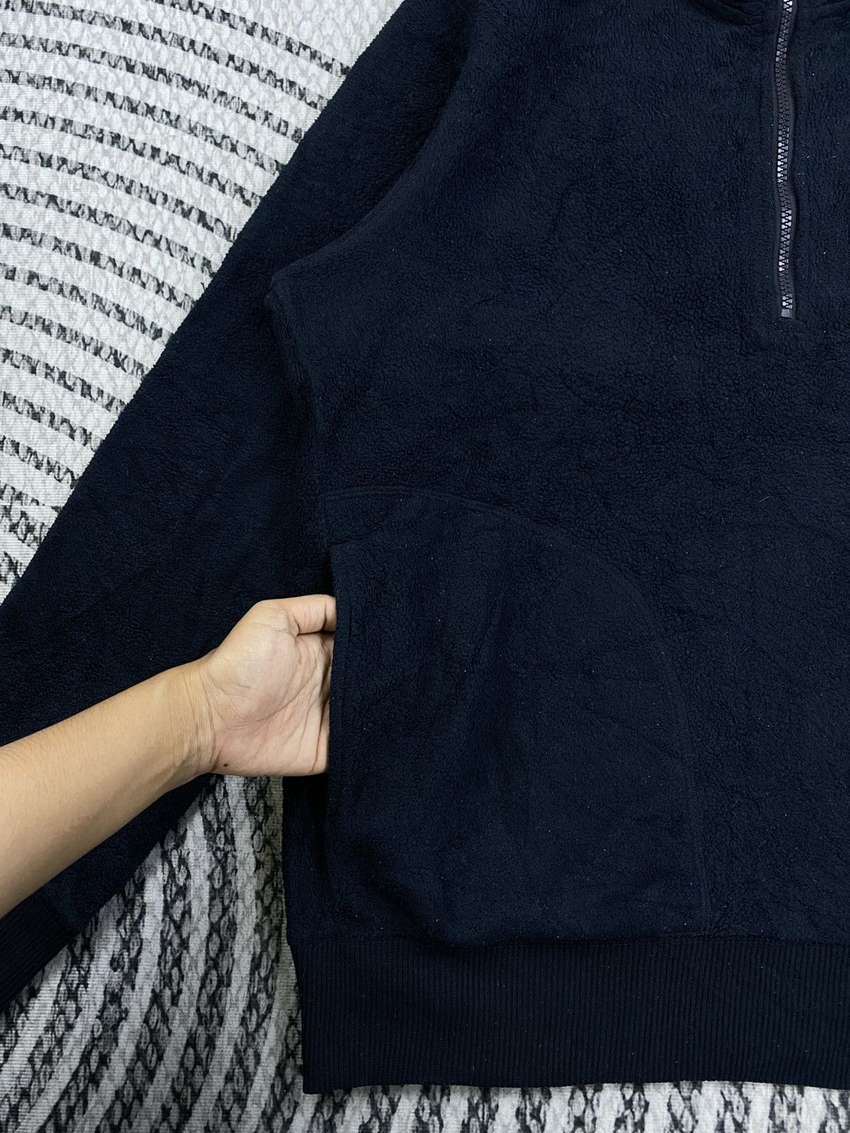 Uniqlo Vtg Uniqlo Yankees New York Navy Halfzip Fleece Sweatshirt Size US XL / EU 56 / 4 - 6 Thumbnail