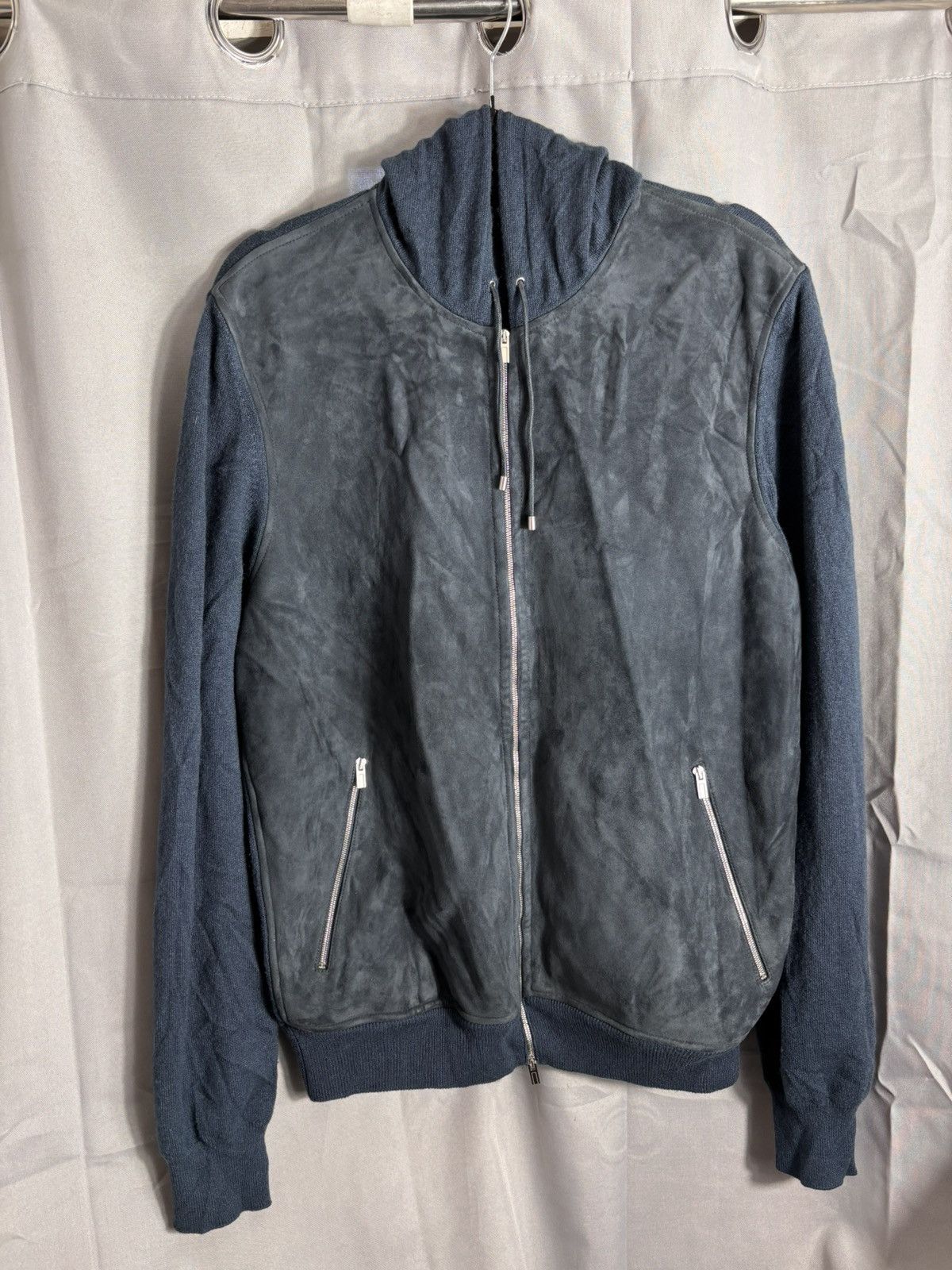 Hermes Hermes Suede Leather/Cashmere Knit Hooded Size US S / EU 44-46 / 1 - 1 Thumbnail