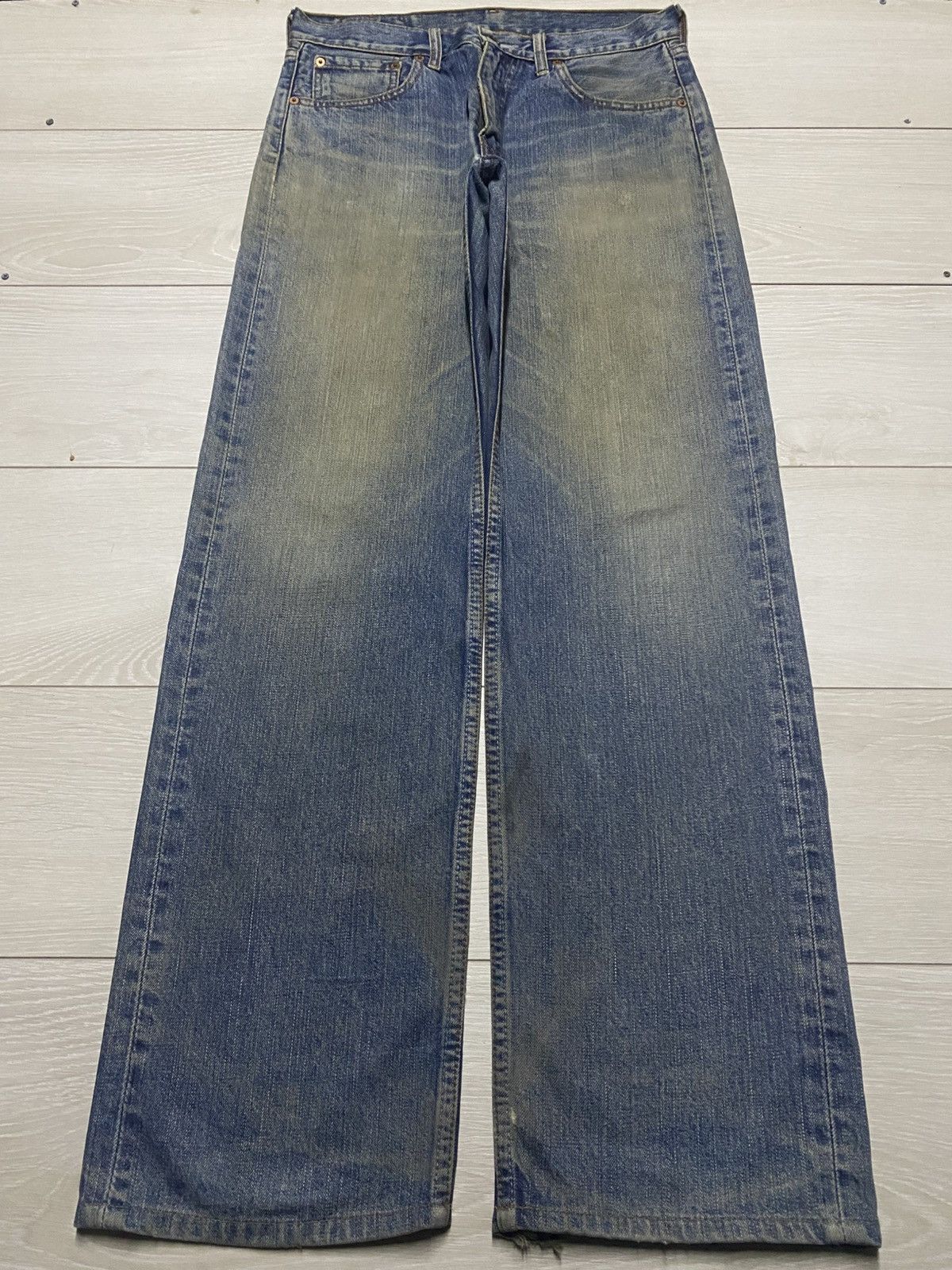 Levi's Vintage Clothing Vintage Levis 503 Mud Wash Distressed Baggy Jeans Size US 31 - 1 Thumbnail