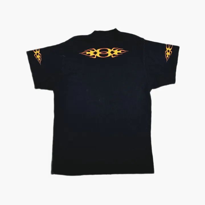 Balenciaga Balenciaga Black Flame Logo Short Sleeve T-shirt 0079-2507 Size US M / EU 48-50 / 2 - 1 Thumbnail