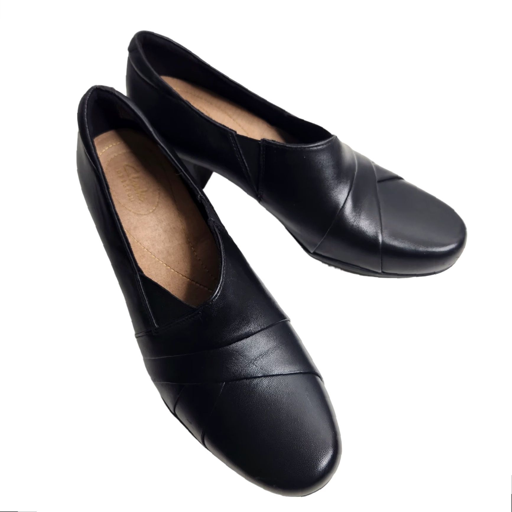 Clarks Clarks Collection Women's Black Casual Slip-On Heeled Loafer Size 10 M Size US 10 / IT 40 - 5 Thumbnail