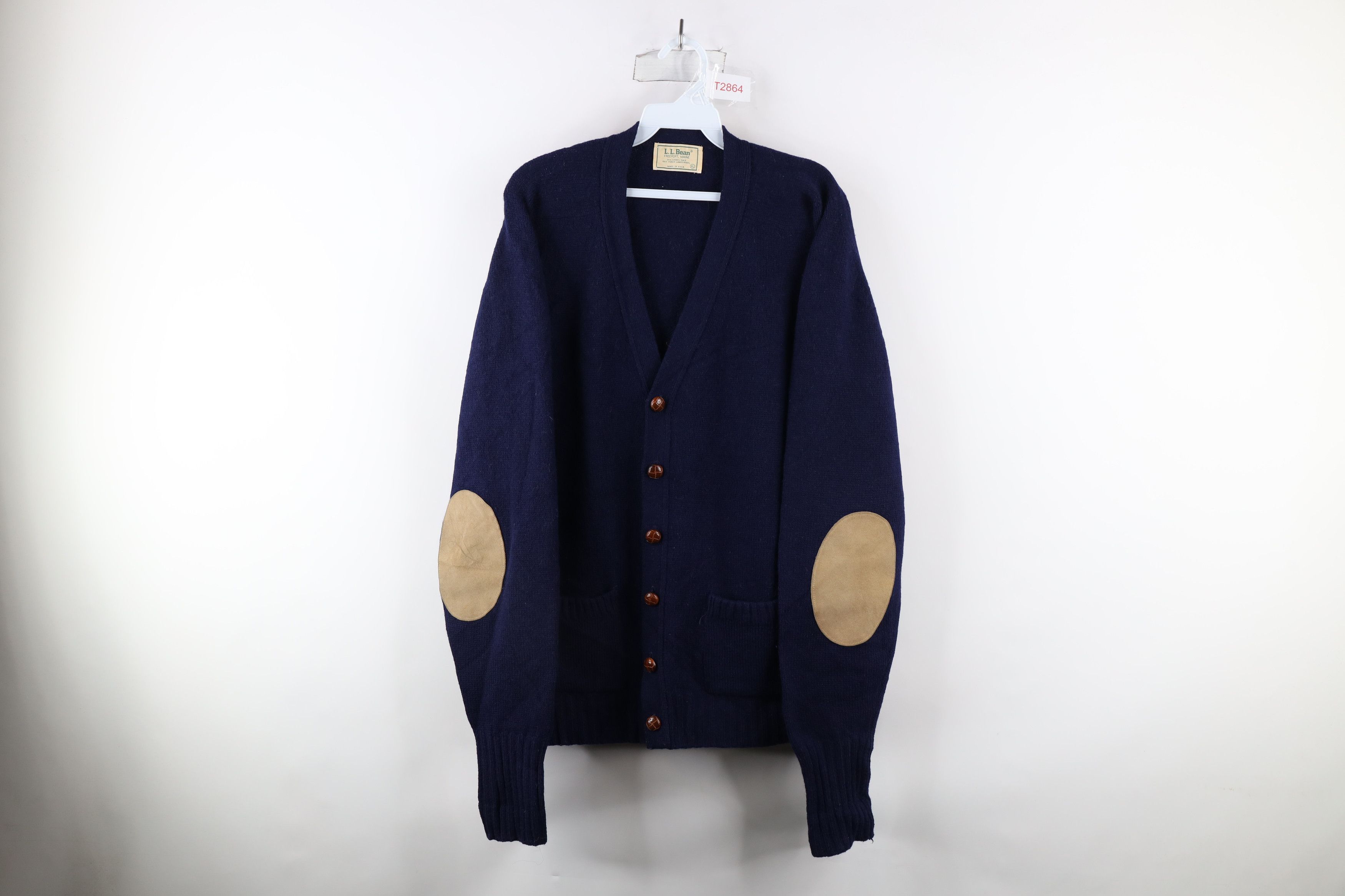 L.L. Bean Vintage 70s LL Bean Hair Wool Knit Cardigan Sweater USA Size US XL / EU 56 / 4 - 1 Thumbnail