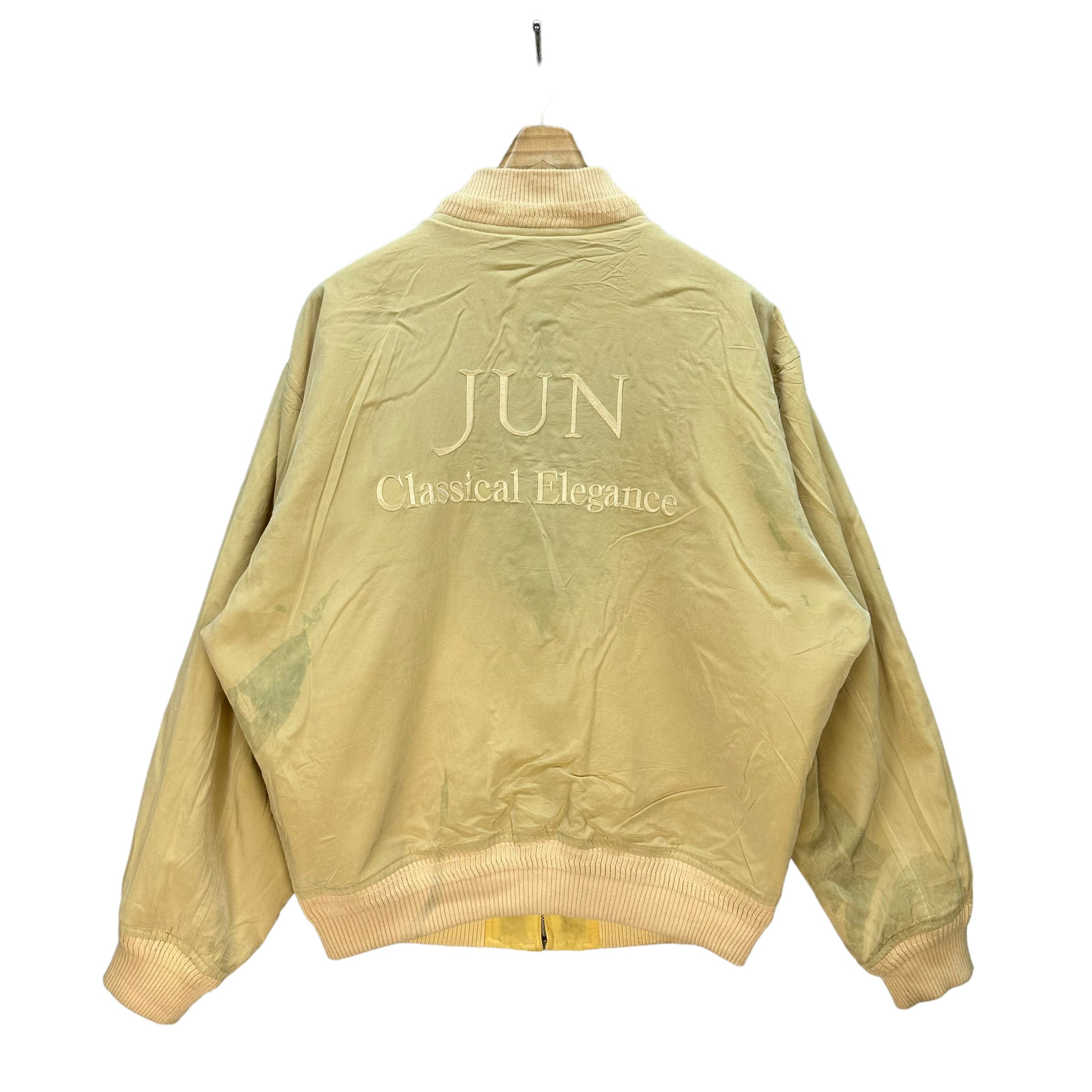 JUN MEN RARE🔥 JUN MEN EMBROIDERY LOGO REVERSIBLE JACKET #8276-220 Size US XL / EU 56 / 4 - 14 Thumbnail
