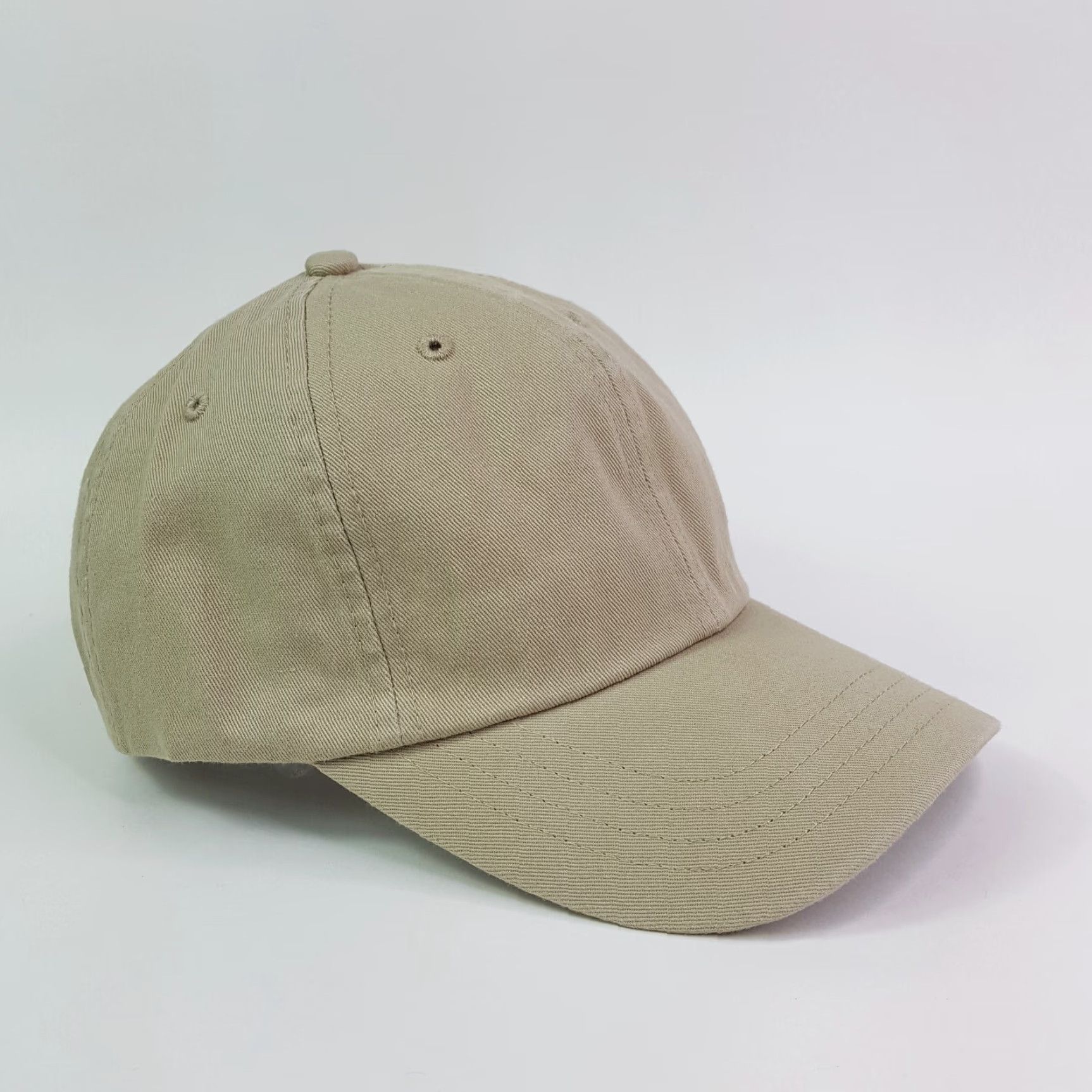 Russell Athletic VINTAGE Russell Athletic Beige Khaki Plain Adjustable Dad Hat Baseball Cap Sports Size ONE SIZE - 4 Thumbnail