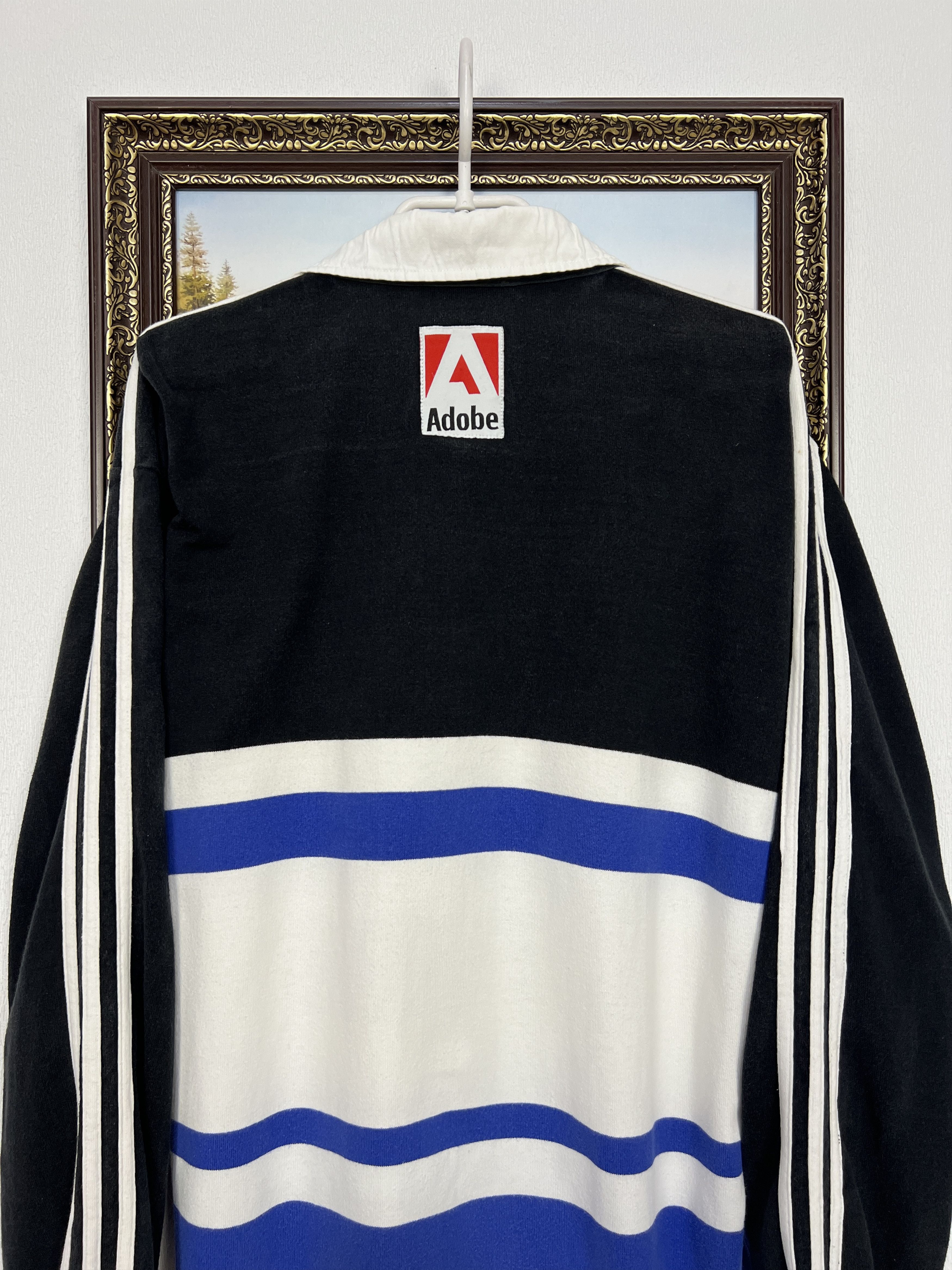 Adidas Vintage 90's Adidas Bath Rugby Union Long Sleeve Jersey Size US M / EU 48-50 / 2 - 12 Thumbnail