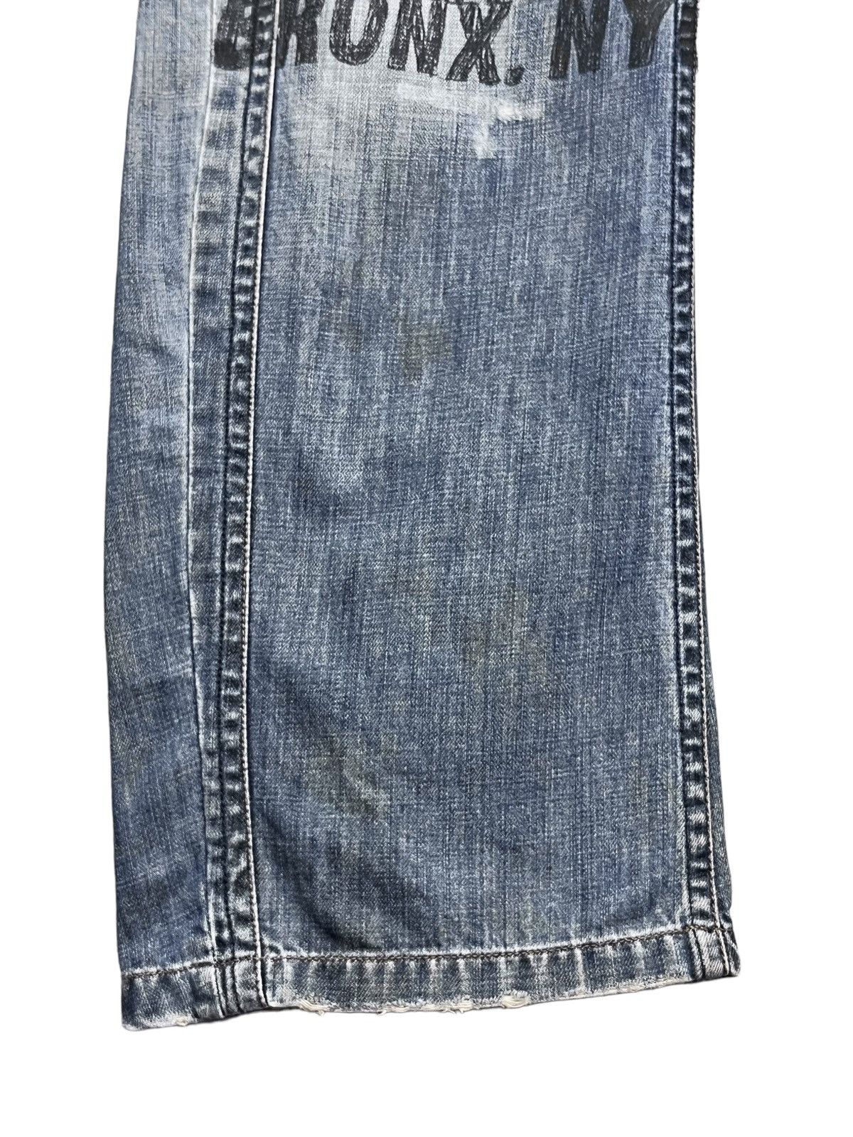 Everlast 🔥Vintage EVERLAST NEW YORK CITY FIGHTLAND Distressed Denim Size US 34 / EU 50 - 10 Thumbnail