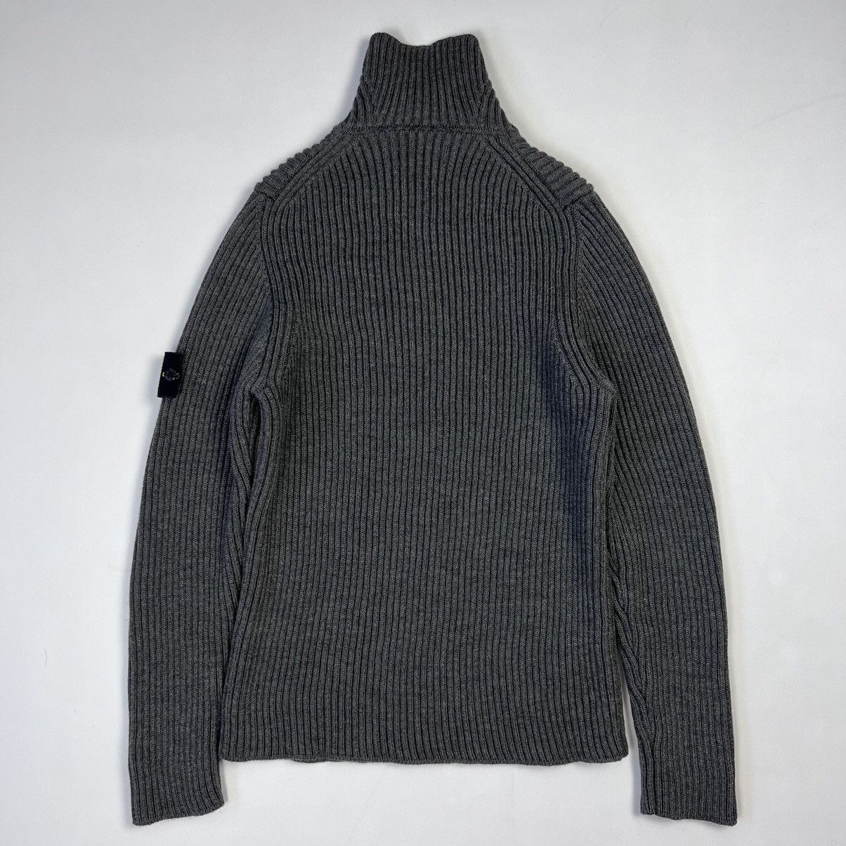Stone Island Stone Island quarter zip ribbed wool sweater Size US L / EU 52-54 / 3 - 8 Thumbnail