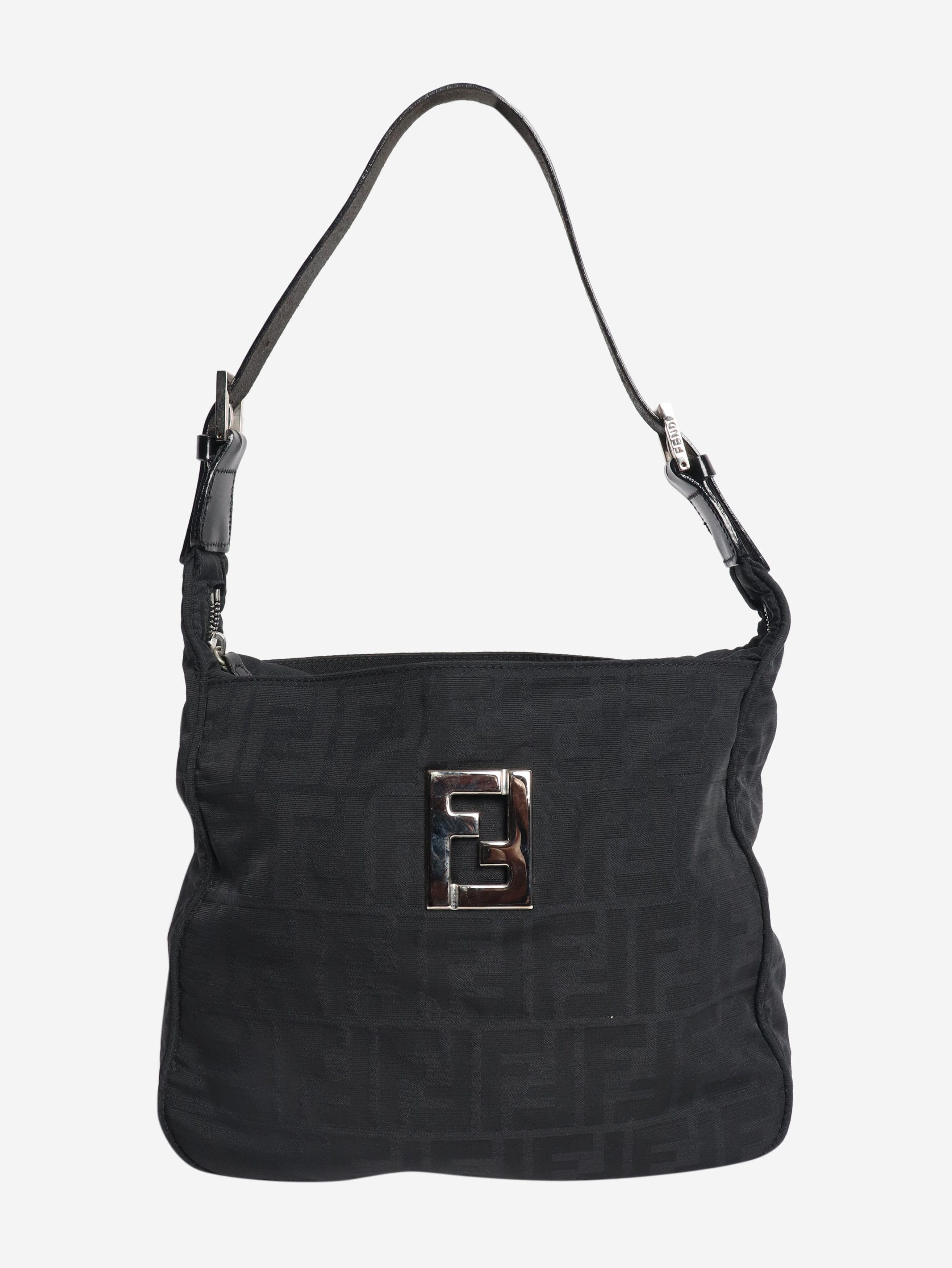 Fendi Black vintage Zucca shoulder bag Size ONE SIZE - 1 Thumbnail