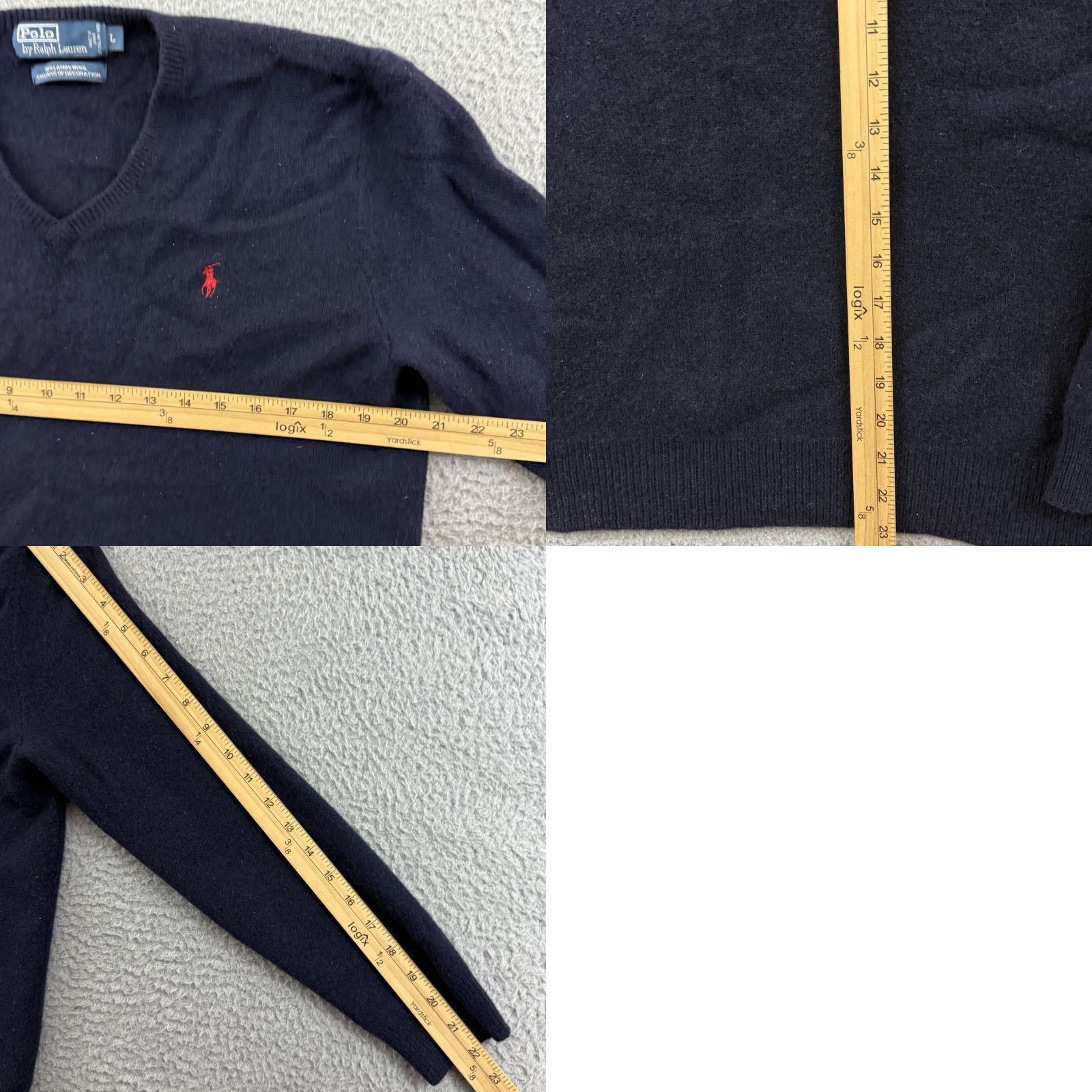 Polo Ralph Lauren Polo Ralph Lauren Sweater Men Medium Navy 100% Lambswool Pony Preppy Jumper Knit Size US M / EU 48-50 / 2 - 8 Thumbnail