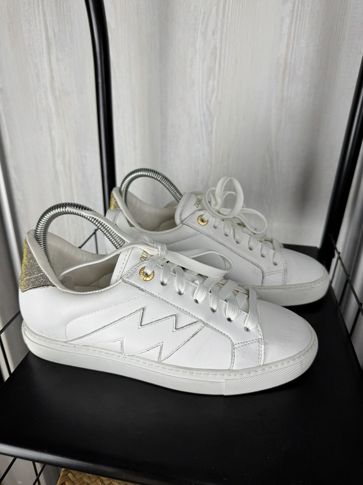Zadig & Voltaire Zadig & Voltaire ZV 1747 Flash White leather low sneakers 38 Size US 8 / IT 38 - 5 Thumbnail