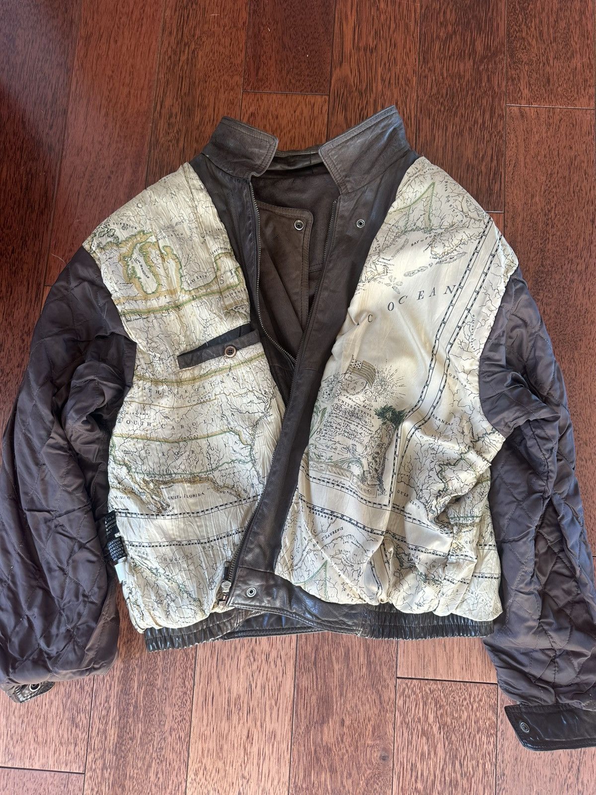 Vintage PETER ENGLAND VINTAGE LEATHER JACKET Size US XL / EU 56 / 4 - 3 Thumbnail