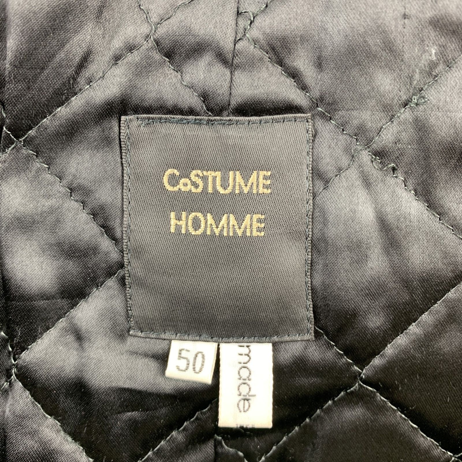 Costume National CoSTUME HOMME Size 40 Black Leather Double Breasted Jacket Size US M / EU 48-50 / 2 - 5 Thumbnail