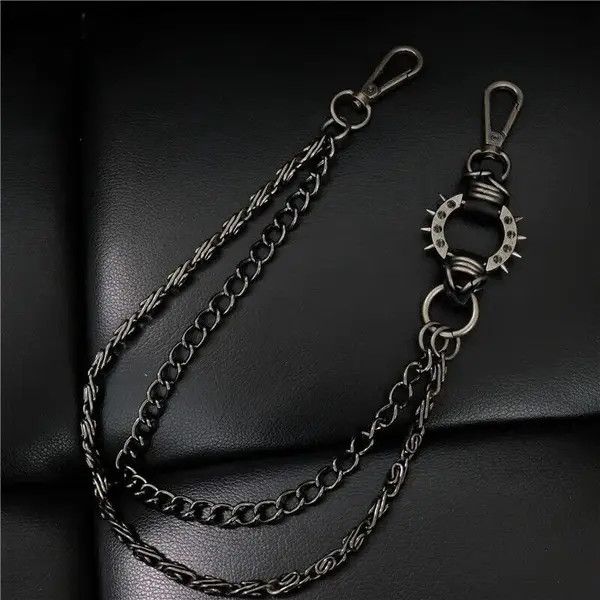 Jewelry 2 Layer Waist Punk Wallet Chain Size ONE SIZE - 4 Thumbnail