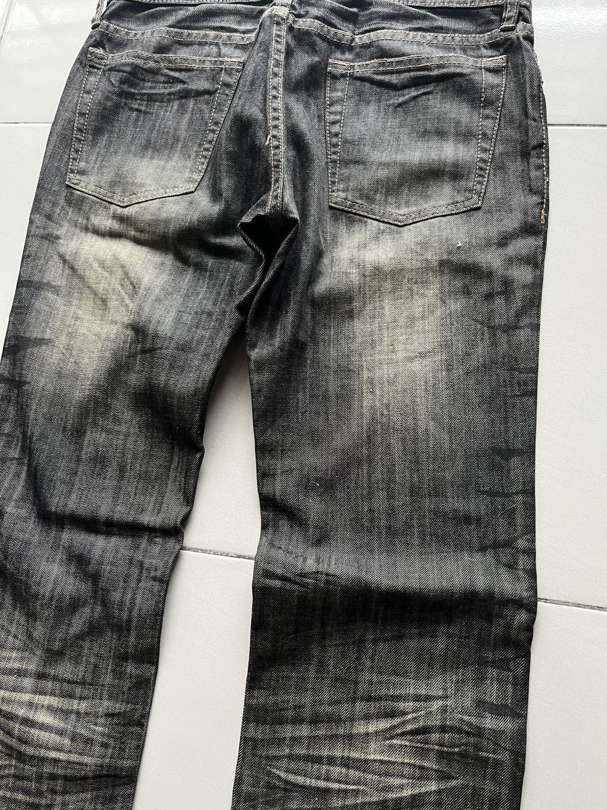 If Six Was Nine Vintage Edge Rupert Claws Punk Gothic Straight Cut Jeans Size US 32 / EU 48 - 10 Thumbnail