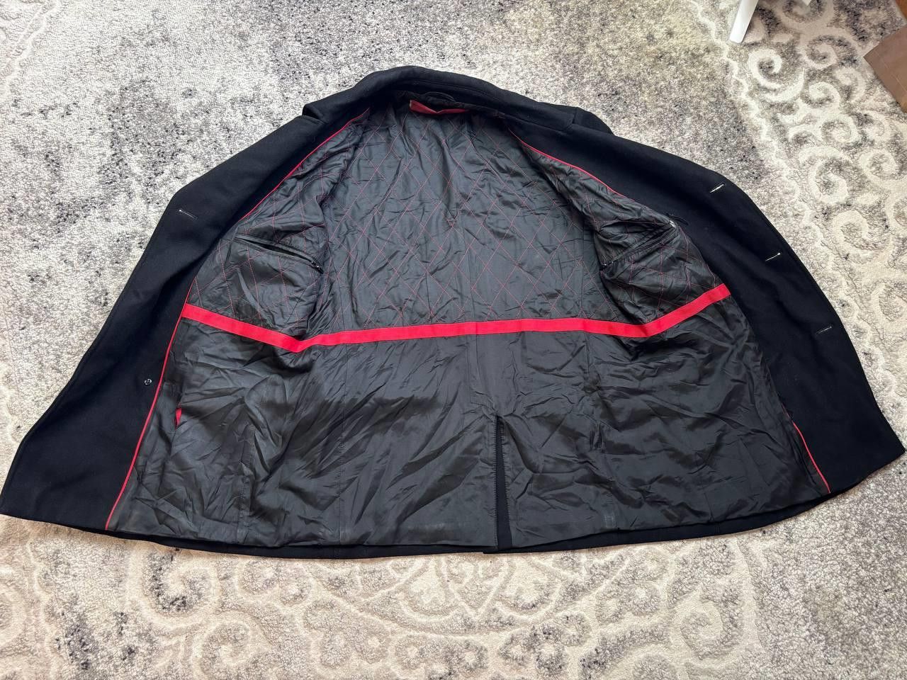 Hugo Boss Hugo Boss Black Wool Blend Double Breasted Peacoat Large Size US L / EU 52-54 / 3 - 6 Thumbnail