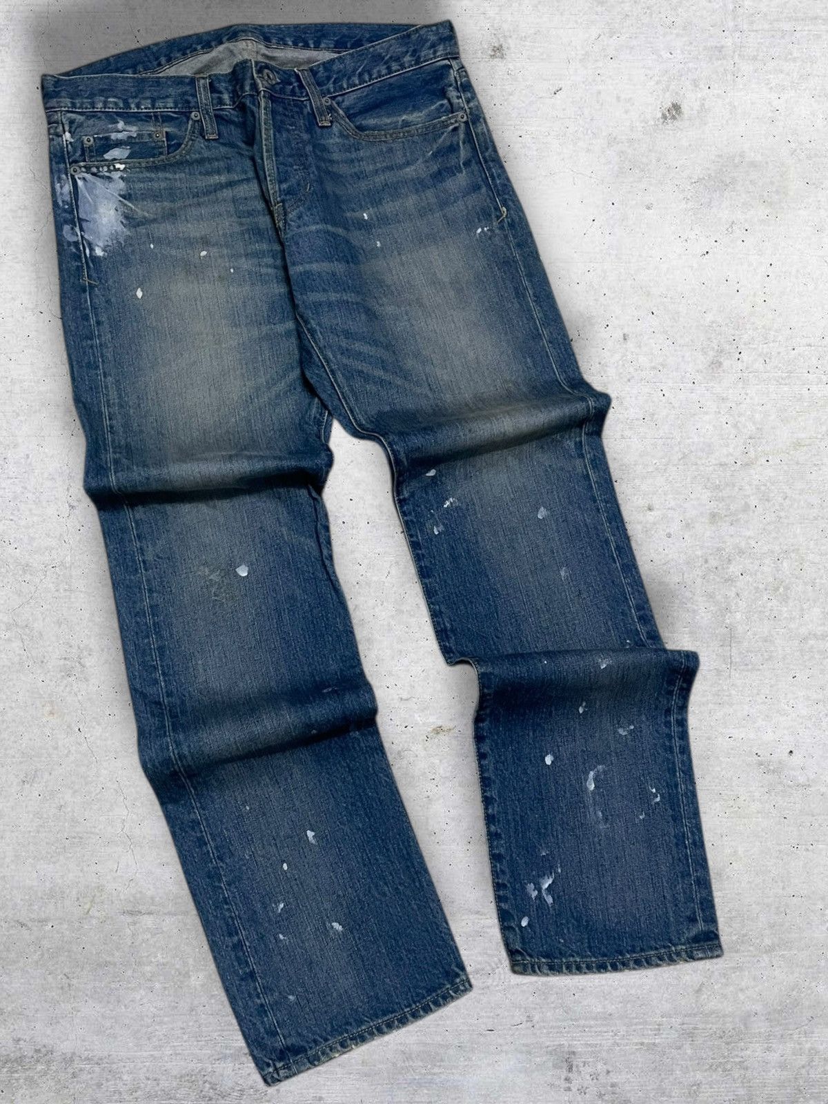Hysteric Glamour VINTAGE STOOGE & CO JAPAN DESIGNER 90S SPLASH STYLE OG DENIM Size US 32 / EU 48 - 2 Thumbnail