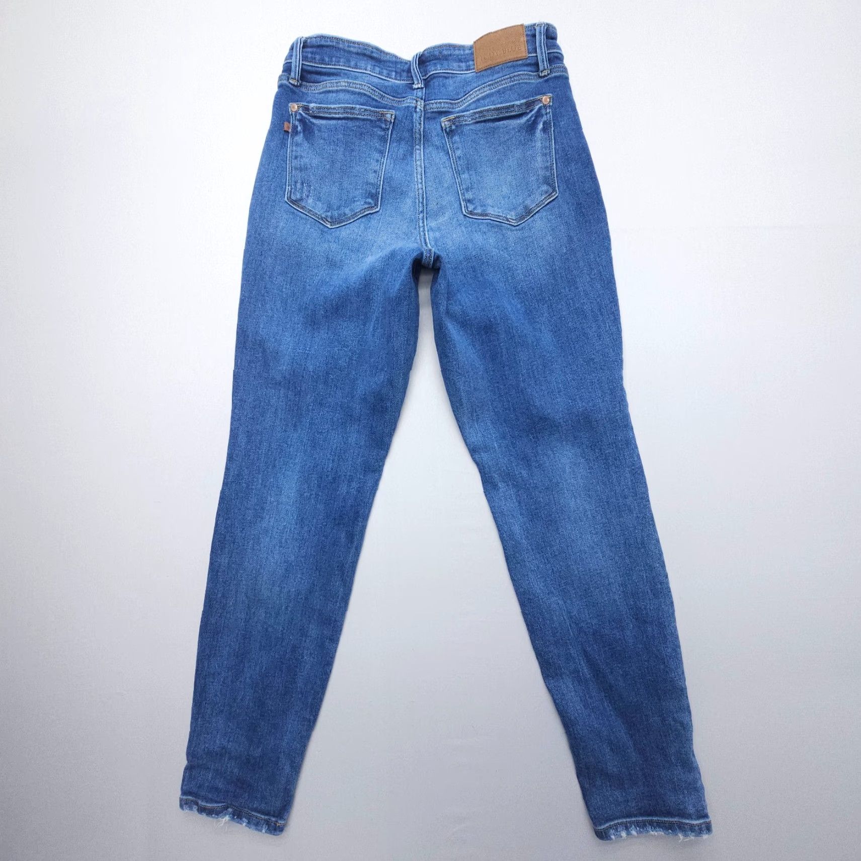 Denime Judy Blue Boyfriend Jeans Size 28 Dark Wash Stretch Denim Mid Rise Slim 5-Pocket Design Women's Jeans Size 28" / US 6 / IT 42 - 2 Thumbnail