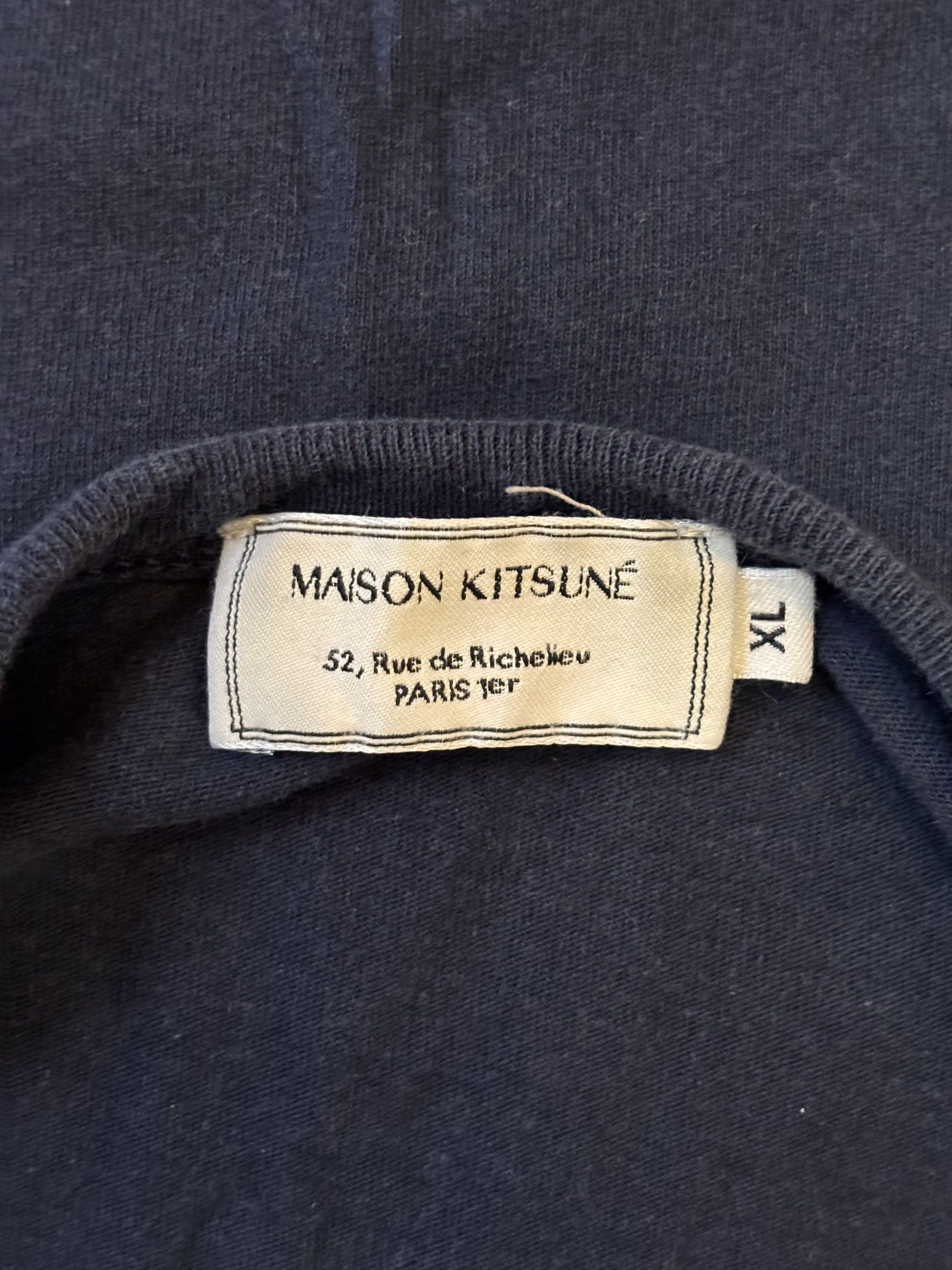 Maison Kitsune Maison Kitsune Embroidered Fox T Shirt XL Size XL / US 12-14 / IT 48-50 - 3 Thumbnail