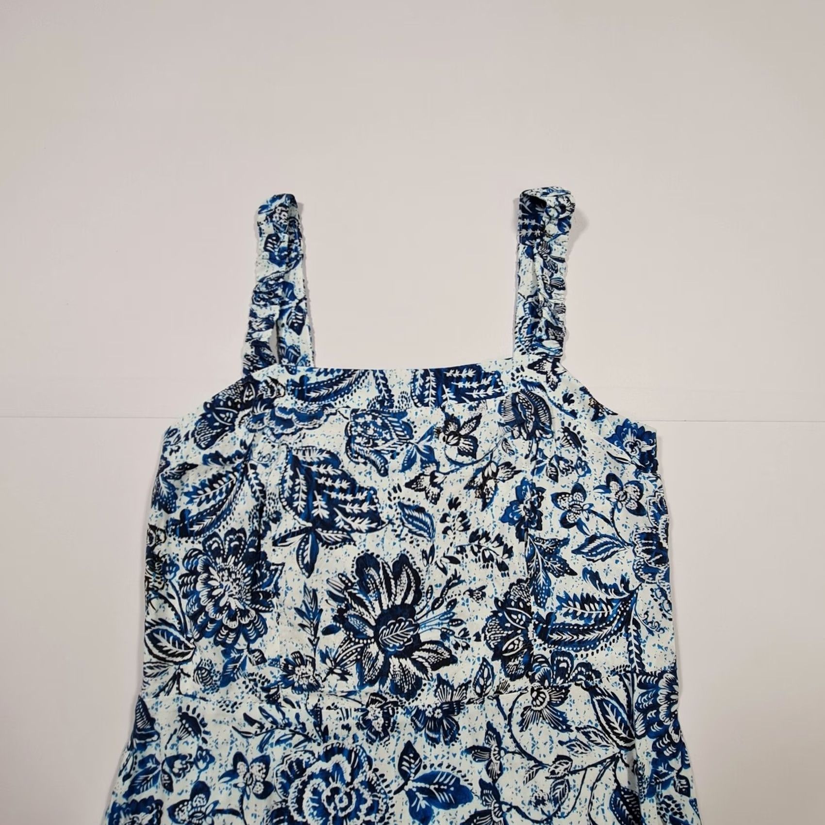 Velvet Velvet by Graham & Spencer Dress Womens Midi Floral Sleeveless Tank Blue M Size M / US 6-8 / IT 42-44 - 2 Thumbnail