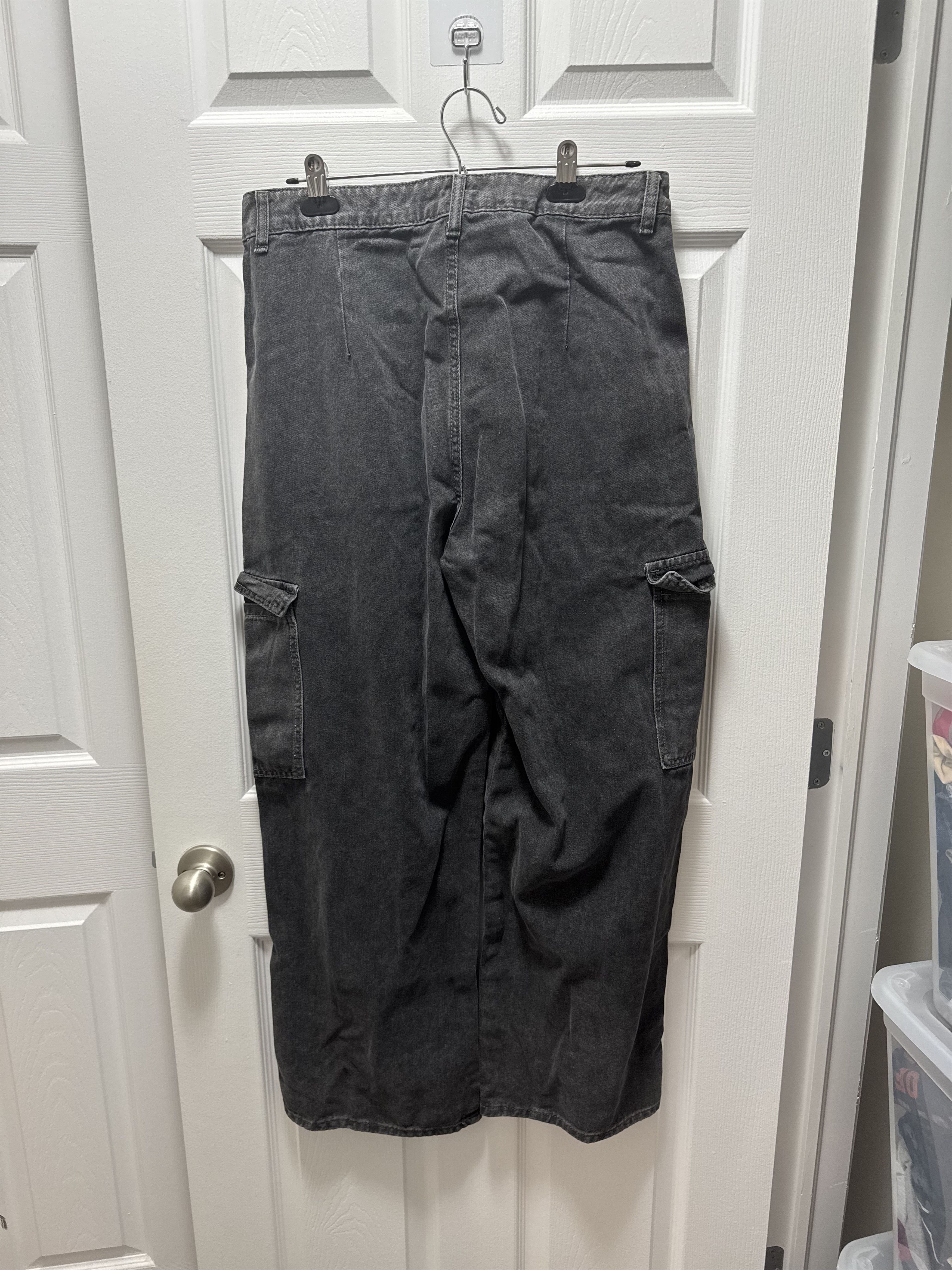 Japanese Brand × Vintage Vintage Grey Oversized Carpenter Raver Streetwear Pants Size US 32 / EU 48 - 4 Thumbnail