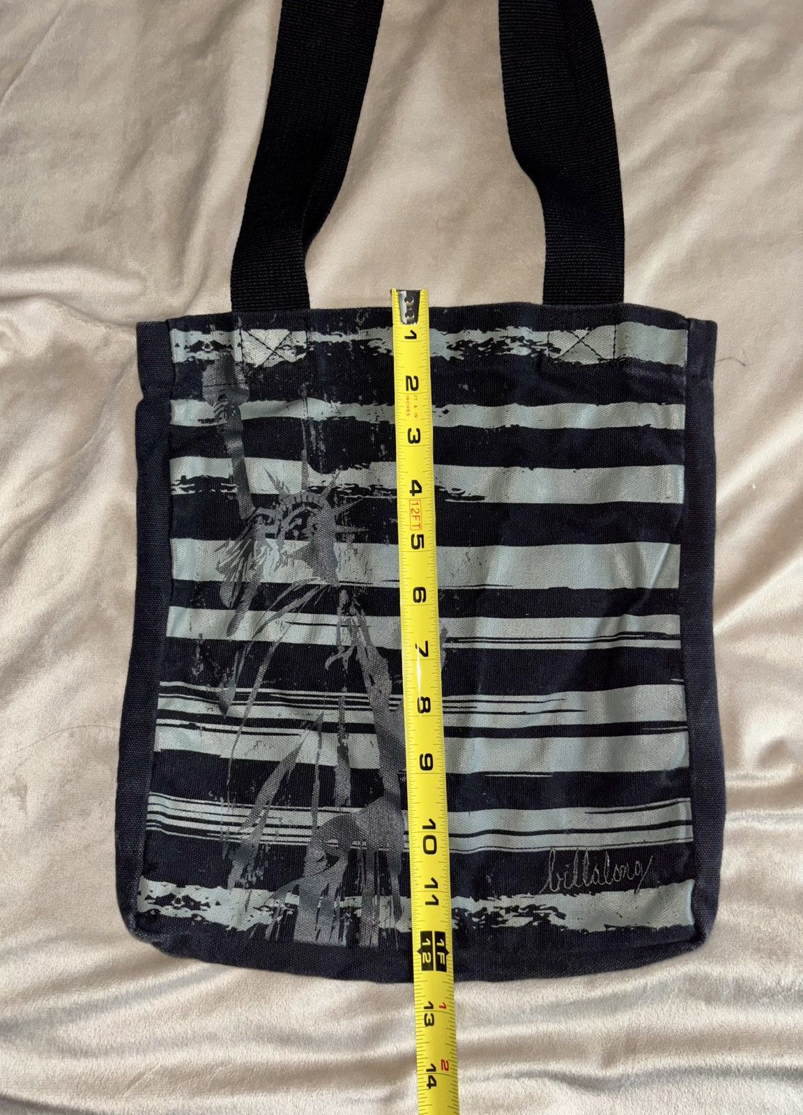 Billabong Billabong Statue Of Liberty Canvas Tote - Embroidered Logo. Size ONE SIZE - 3 Thumbnail