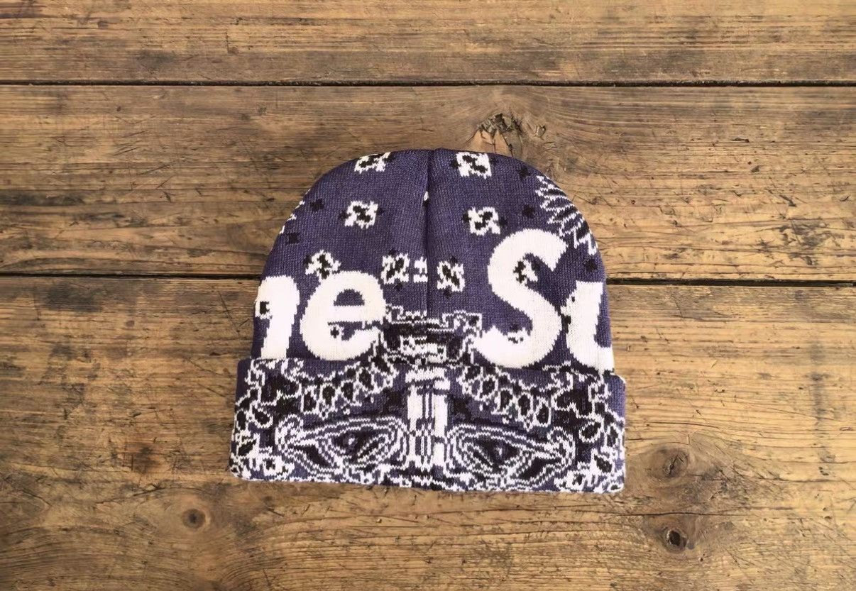 Supreme Supreme Unisex Paisley Beanie for Couple Matching J46 Size ONE SIZE - 4 Thumbnail