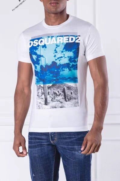 Dsquared2 DSquared2 Cloud Desert Cactus Print T-Shirt White Size XL Size US XL / EU 56 / 4 - 2 Thumbnail