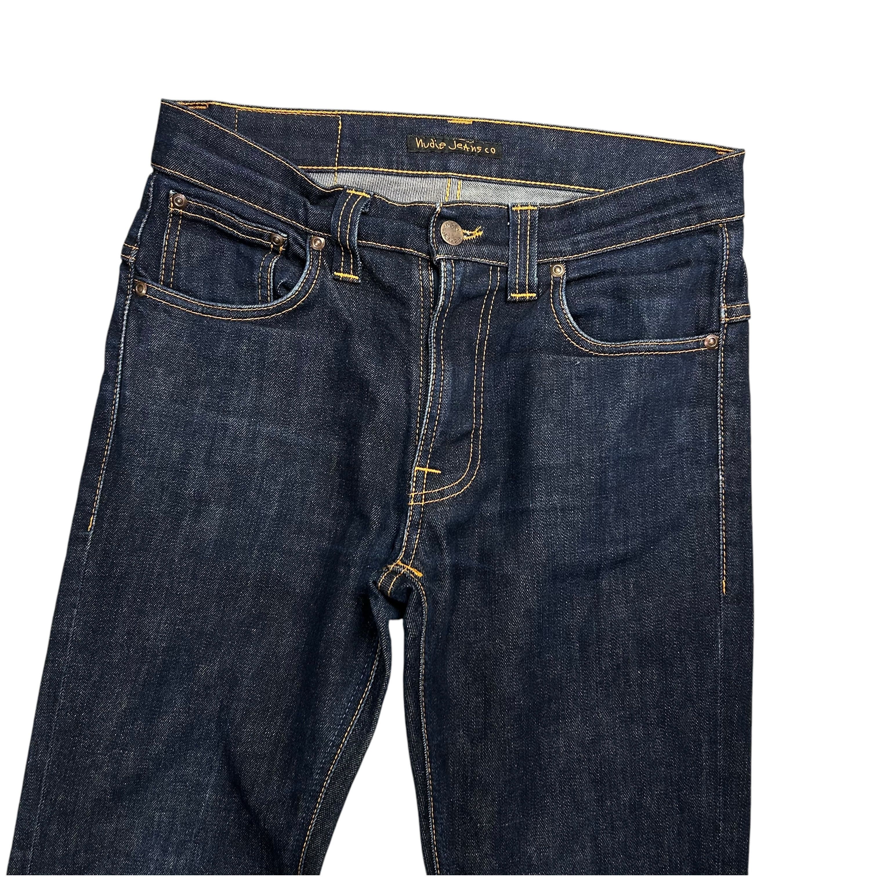 Nudie Jeans Nudie Jeans Tape Ted Org 16 Dips Dry Blue Denim Jeans W31L34 Size US 31 - 3 Thumbnail
