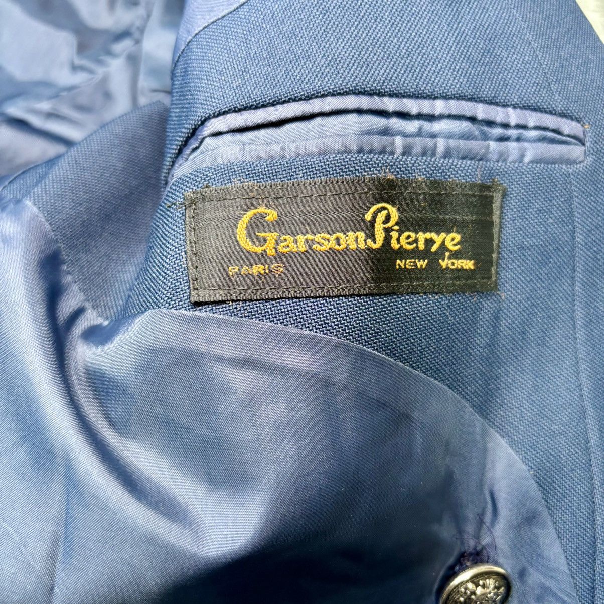 Other Garson Pierye men’s size R42 dark blue silver tone buttons w Size 42S - 3 Thumbnail