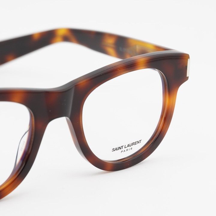 Saint Laurent Paris Saint Laurent SL571 OPT 003 Eyeglasses Havana 49mm Round Size ONE SIZE - 5 Thumbnail