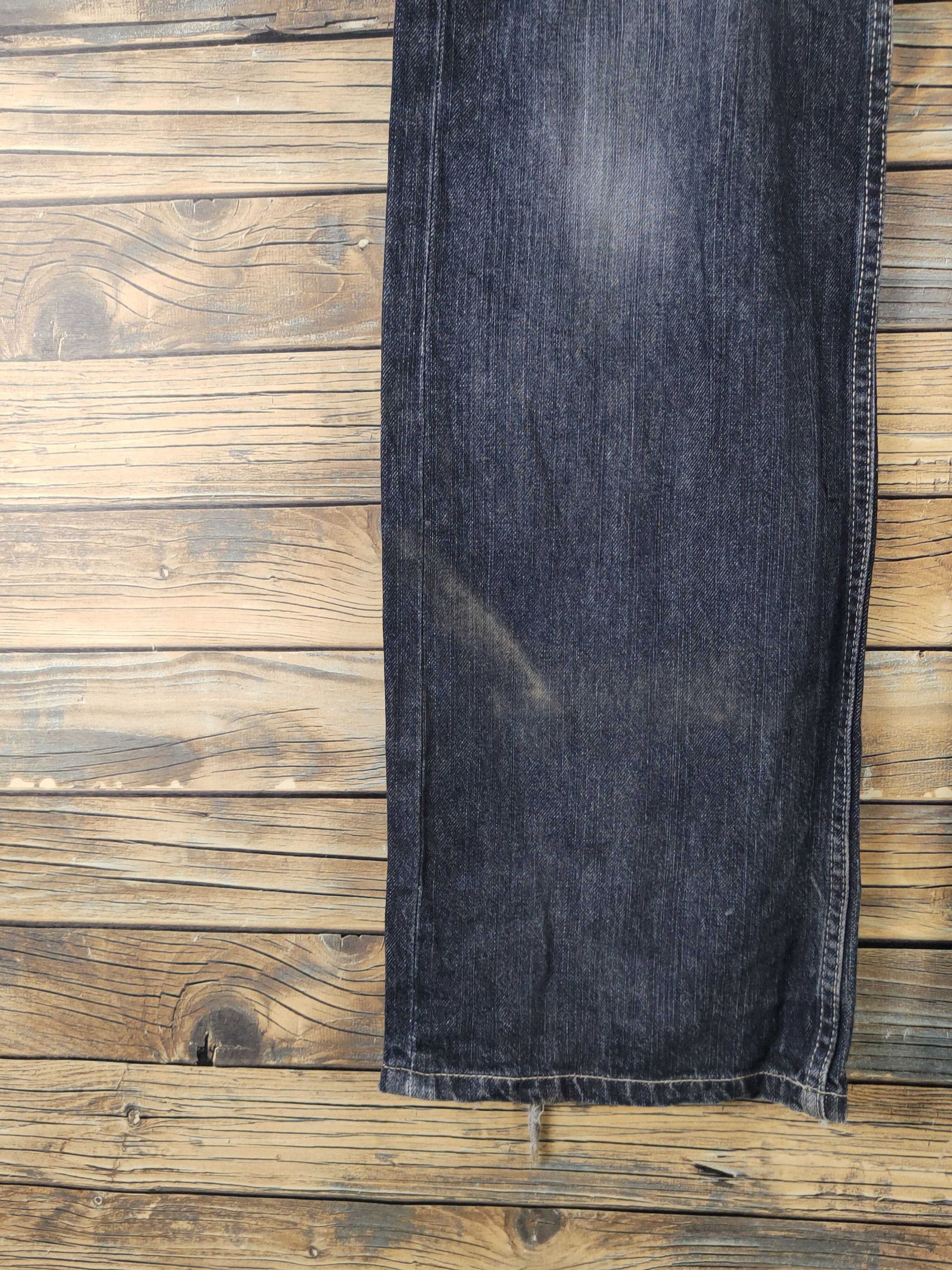 Japanese Brand Exit buckle back Distressed Ripped denim punk Jeans #W1991 Size 29" - 4 Thumbnail