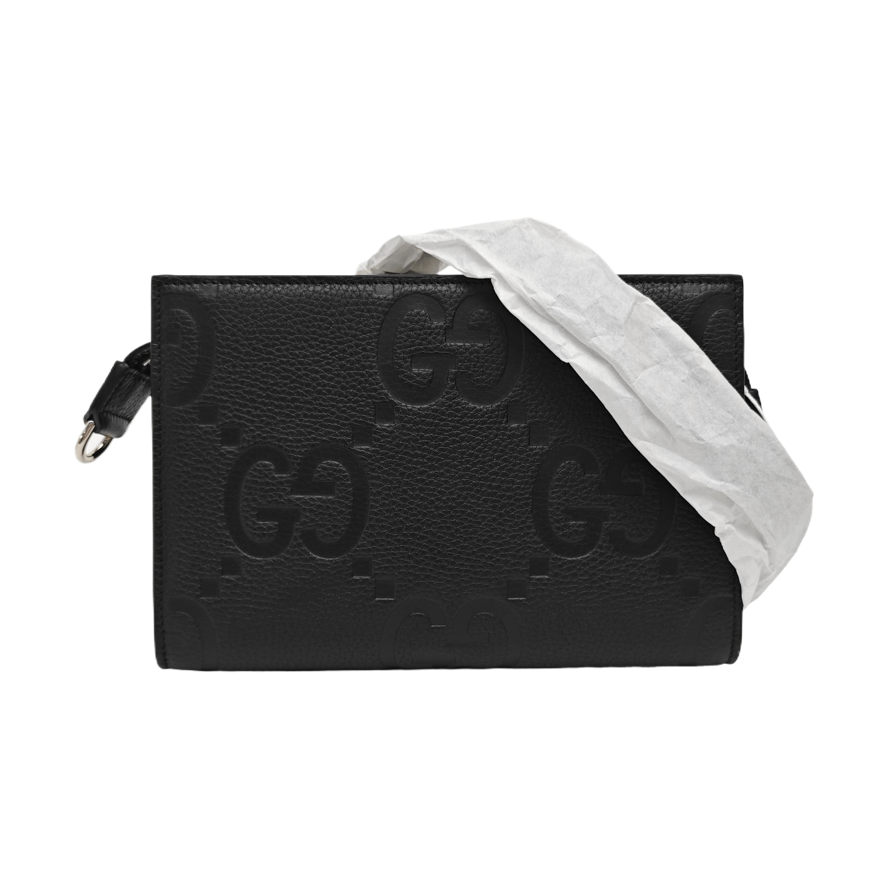 Gucci Gucci Jumbo Leather Embossed Shoulder Bag ONE SIZE Size ONE SIZE - 1 Thumbnail