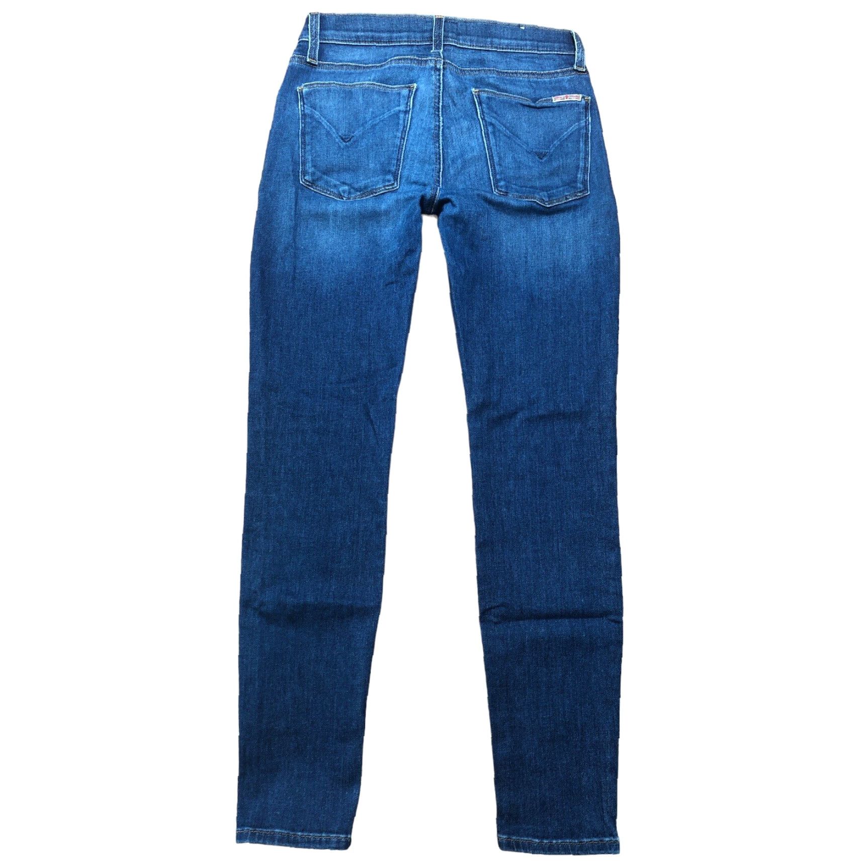 Denime Joes Jeans Womens Jeans 26 Skinny 28 Inseam Blue Denim 5-Pocket Stretch Regular Rise 7.5 Logo Button Bohemian City Size 26" / US 2 / IT 38 - 2 Thumbnail