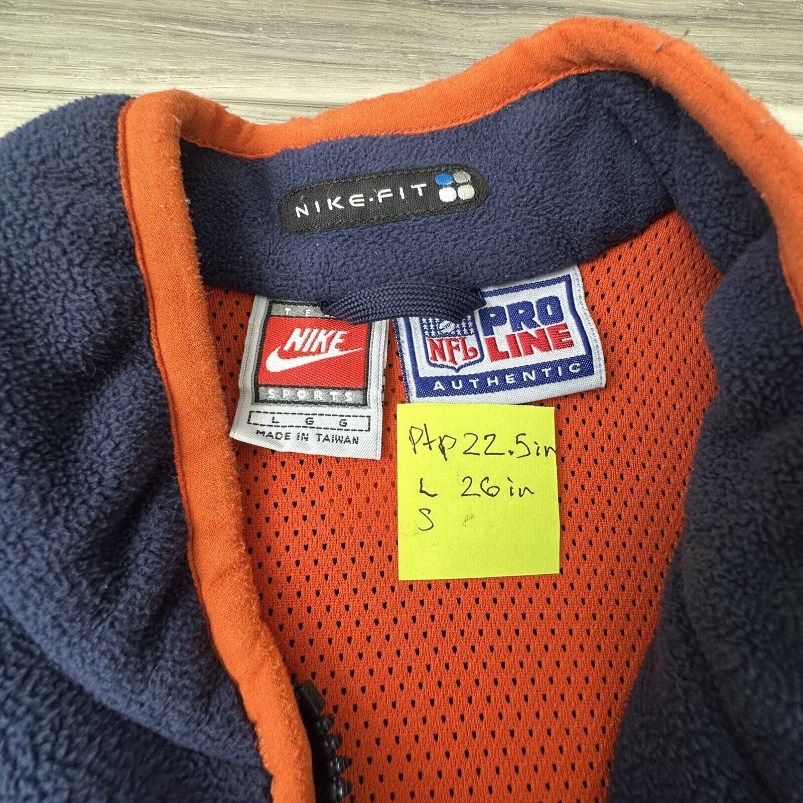 Nike NFL Denver Broncos VTG NIKE Team Fleece Vest Blue Mens Large Size US L / EU 52-54 / 3 - 5 Thumbnail