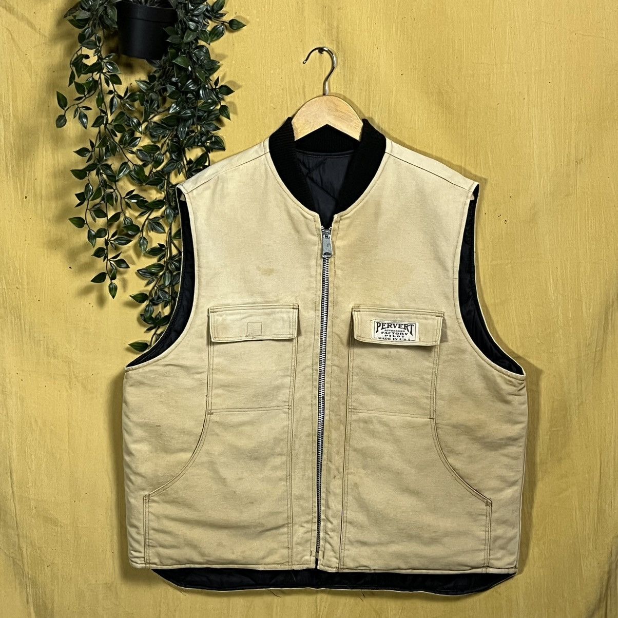 A4 Pervert NYC Og 90s Quilted Vest –lenzip Usa– in Black, Men's (Size Xl) — image 5 of 6