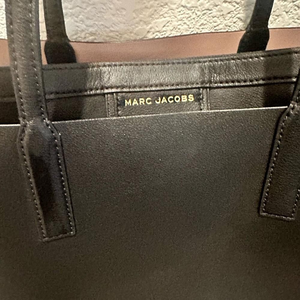 Marc Jacobs Marc Jacobs The Protege Black Leather Large Tote Laptop Bag Size ONE SIZE - 7 Thumbnail