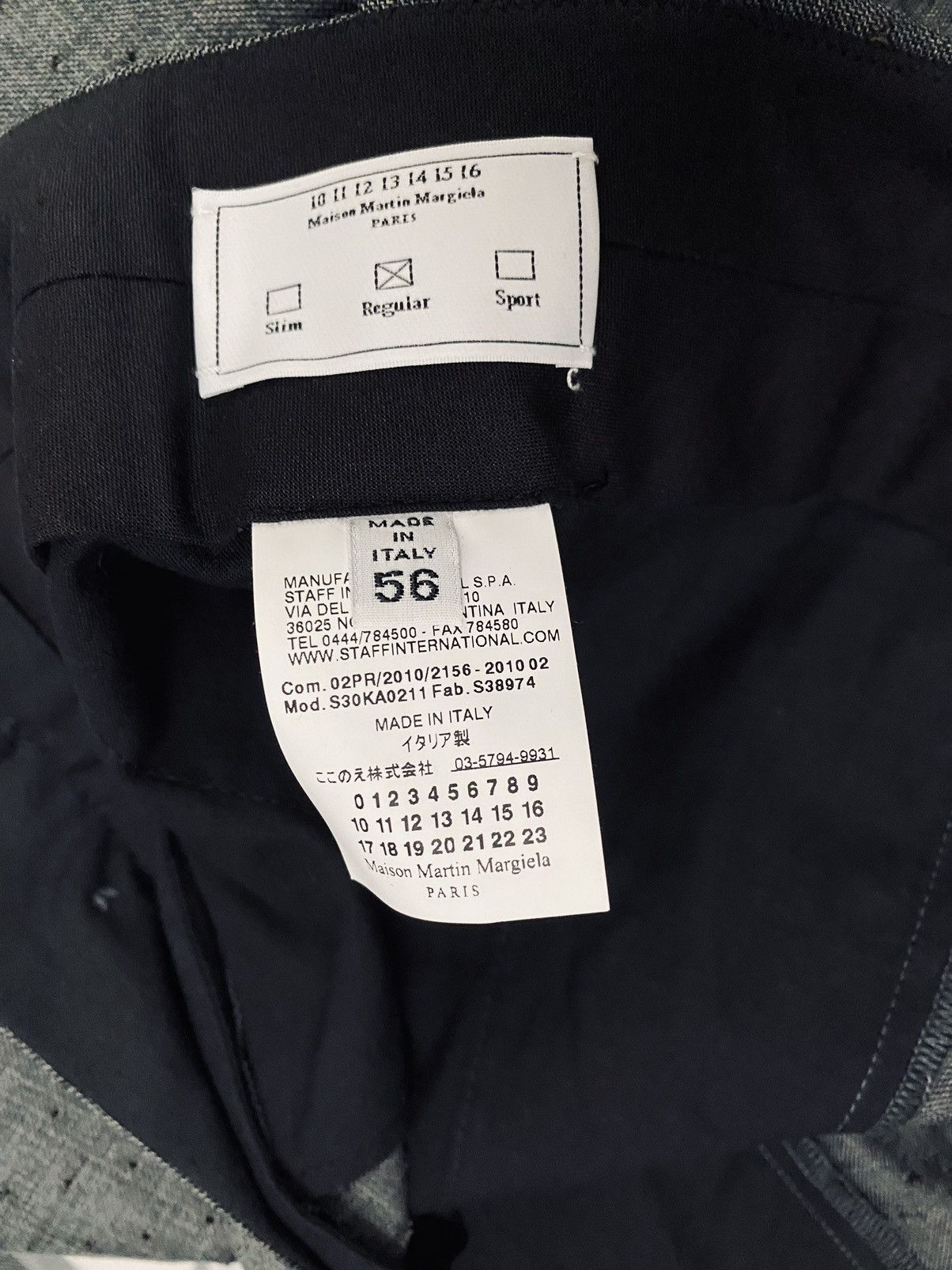 Maison Margiela MM 🇮🇹 Grey Wool Airate Slacks Runway Vintage 2010 NWT Size 40R - 5 Thumbnail