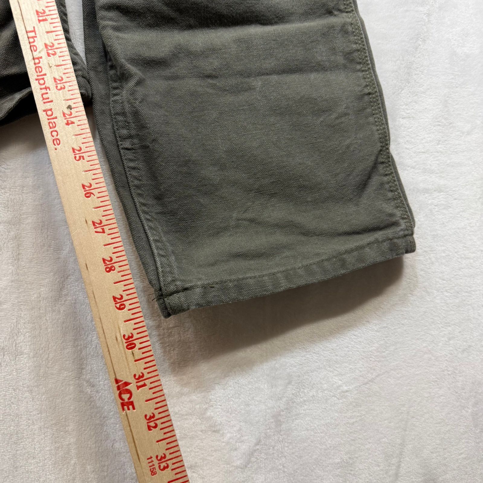 Carhartt Carhartt 32X30 Loose Fit Green Pants Streetwear Distressed Size US 32 / EU 48 - 7 Thumbnail